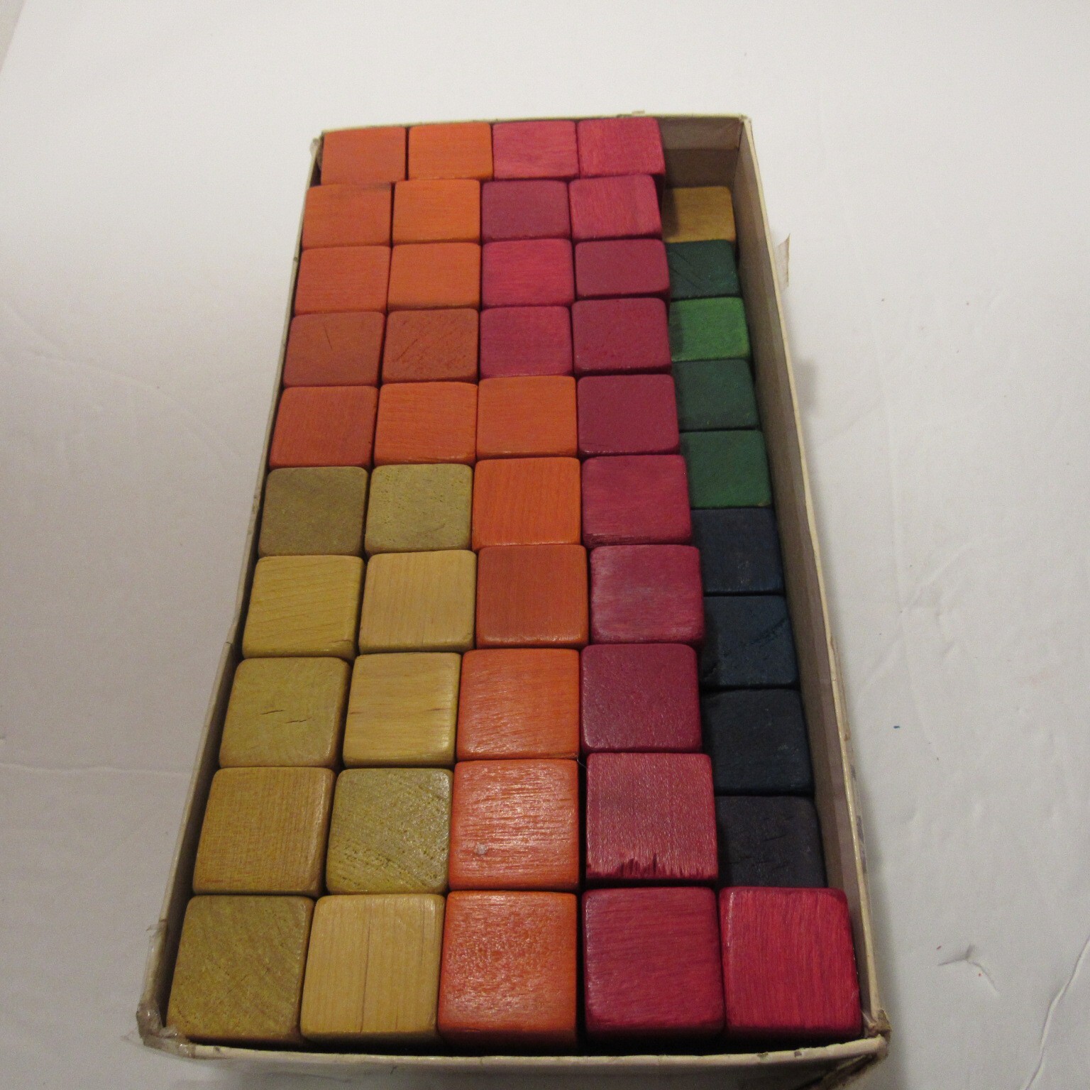 Milton Bradley, Vintage Cubical Counting Blocks 8039 Primary Colors, Educational