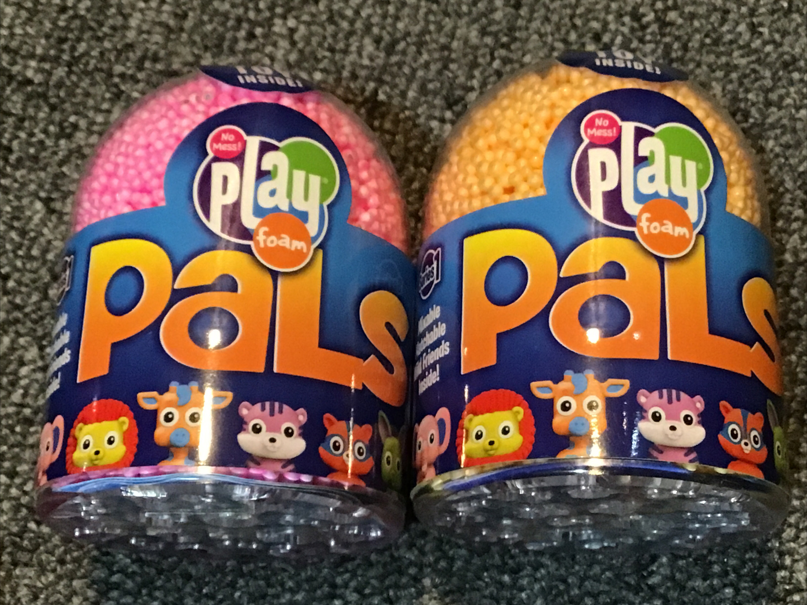 2x Playfoam Pals Animals Pink Orange Glitter Series 1 First Lot Surprise Toy