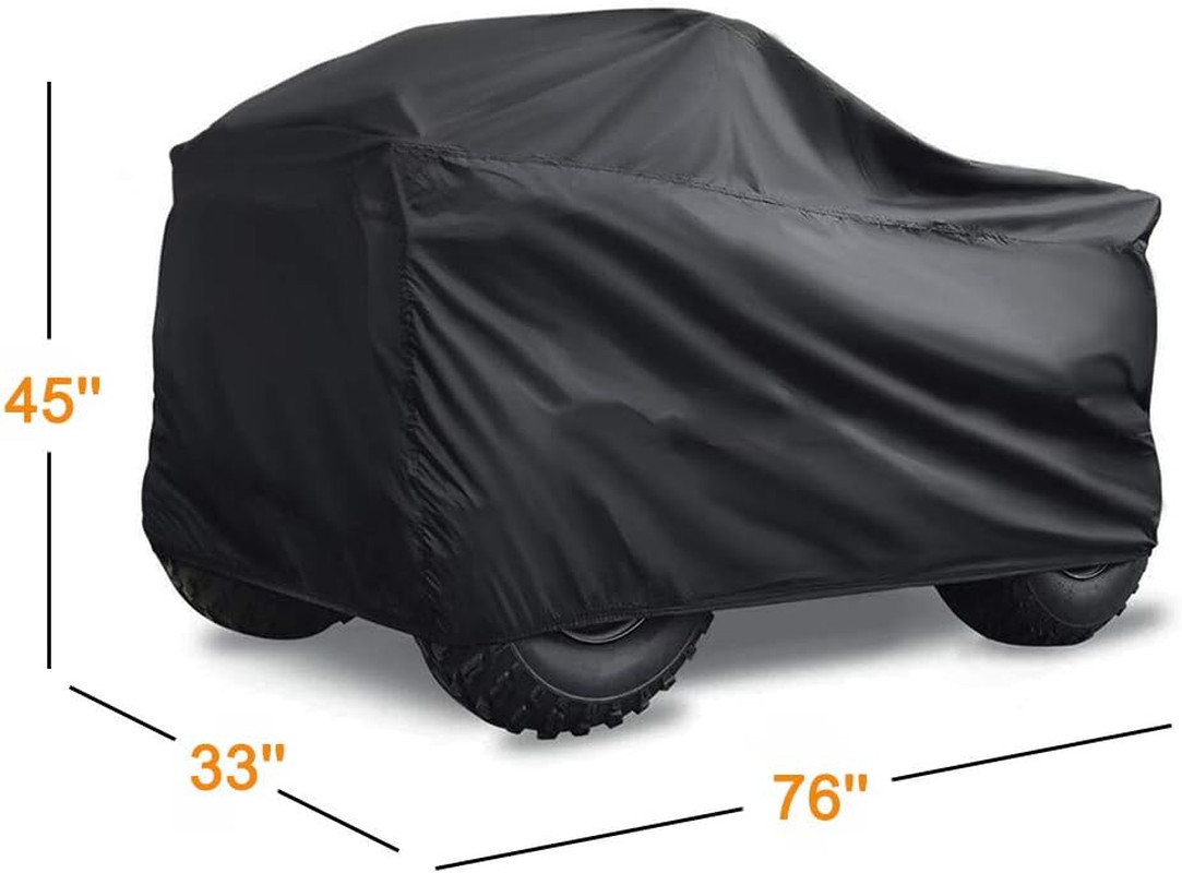 ATV Cover. 420D Heavy Duty Tear-Resistant Fabric. Quad Cover for Kawasaki, Arcti