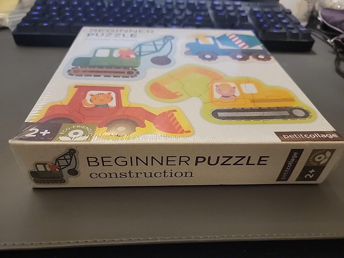 Petit Collage Beginner Puzzle Toddlers ECO Friendly Ages 2+ Construction NEW