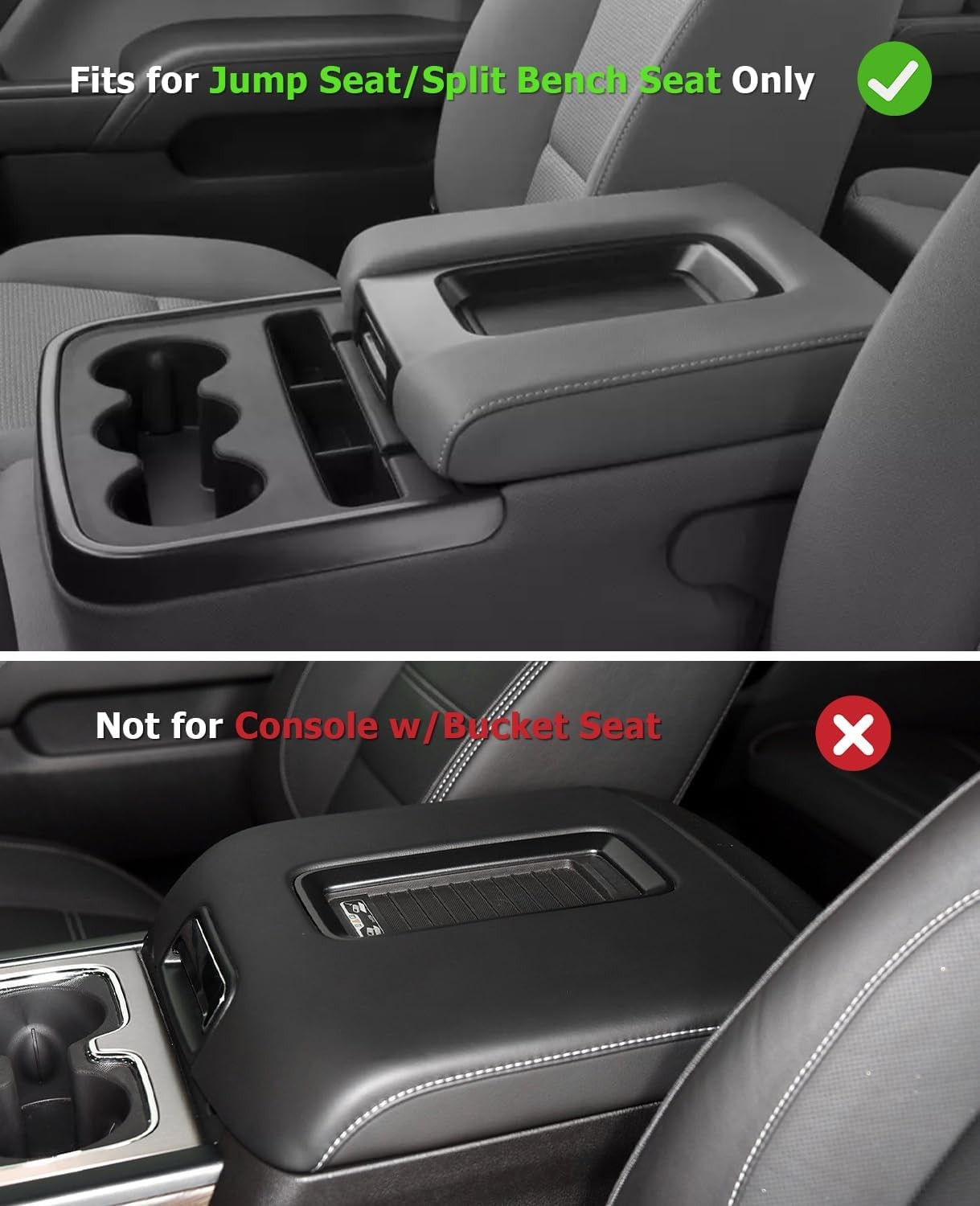 INTGET Center Console Armrest Cover for Chevy Silverado & GMC Sierra Accessories