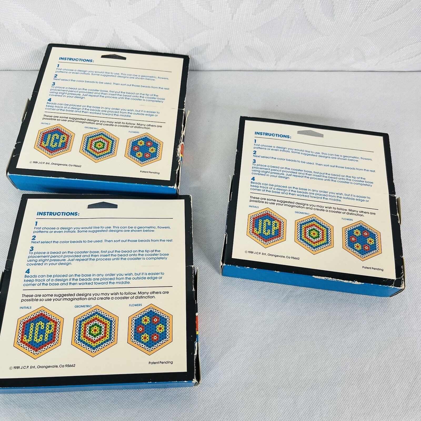 Vintage JCP 3 Sets Of Create a Coaster Bead Packs Set