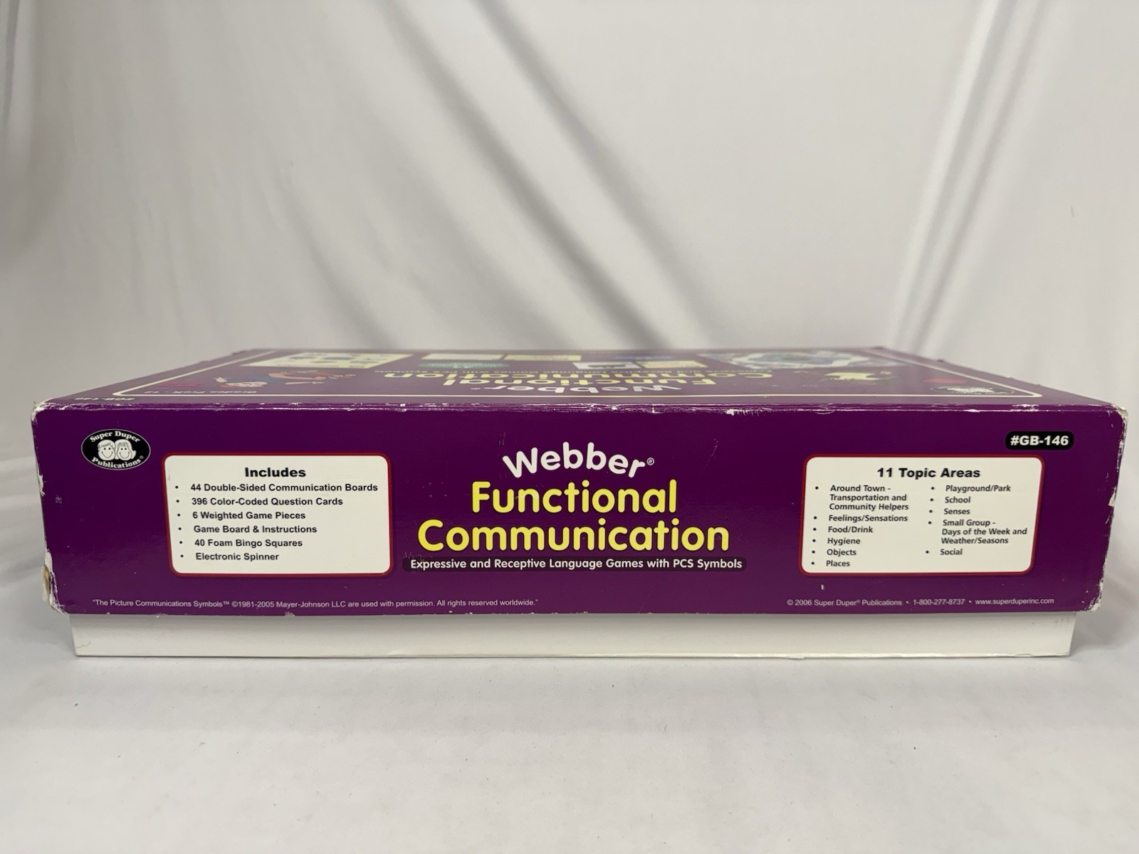 Webber Functional Communication Expressive & Receptive Language Game 99%Complete