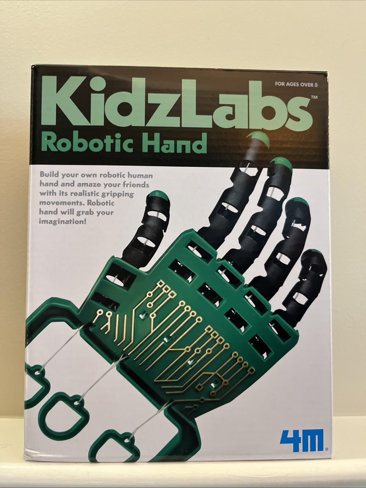 New 4M Kidzlabs Robotic Hand Kit – DIY Mechanical Robot Science – STEM Toys.