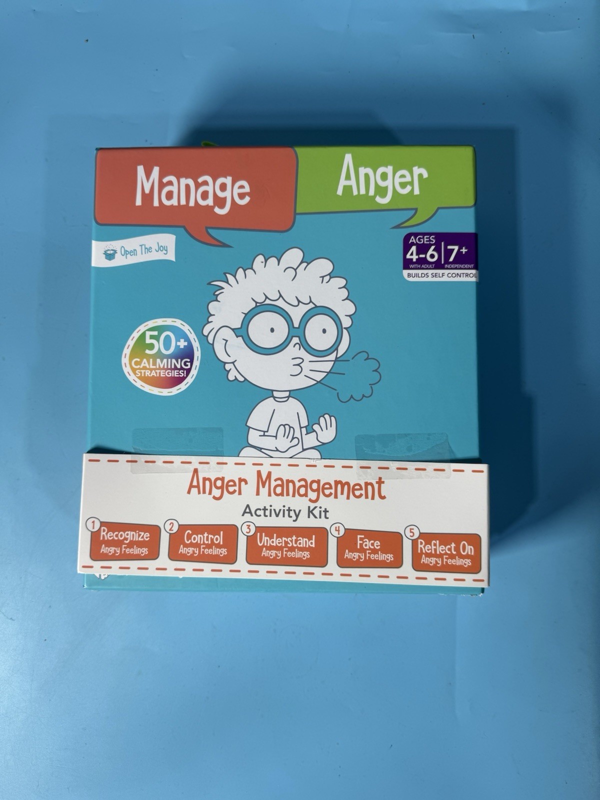 Open The Joy – Anger Management Box – Calming Activities, Ages 4-6 box damage