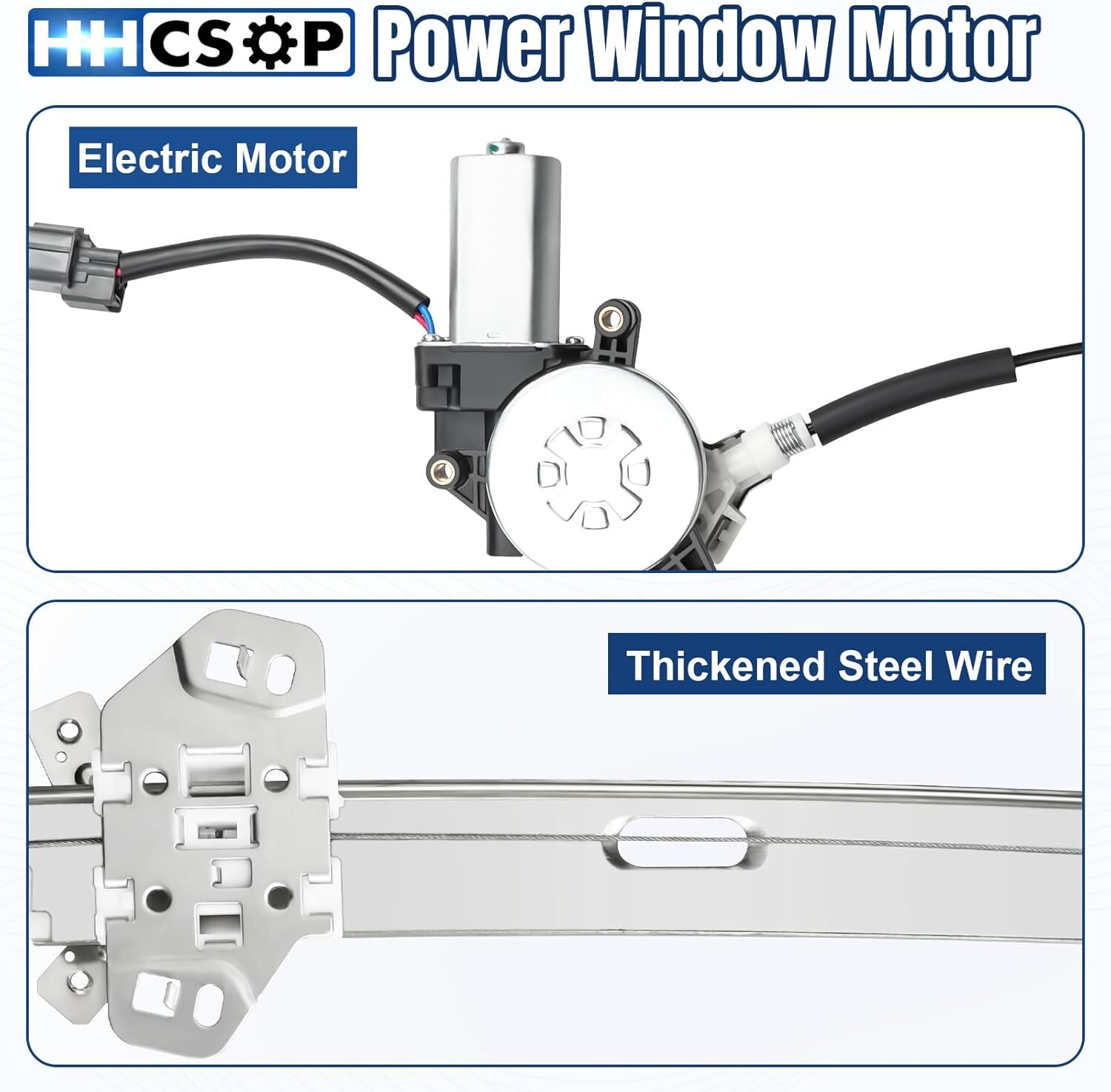 Front Right Passenger Side Power Window Regulator with Motor Compatible with