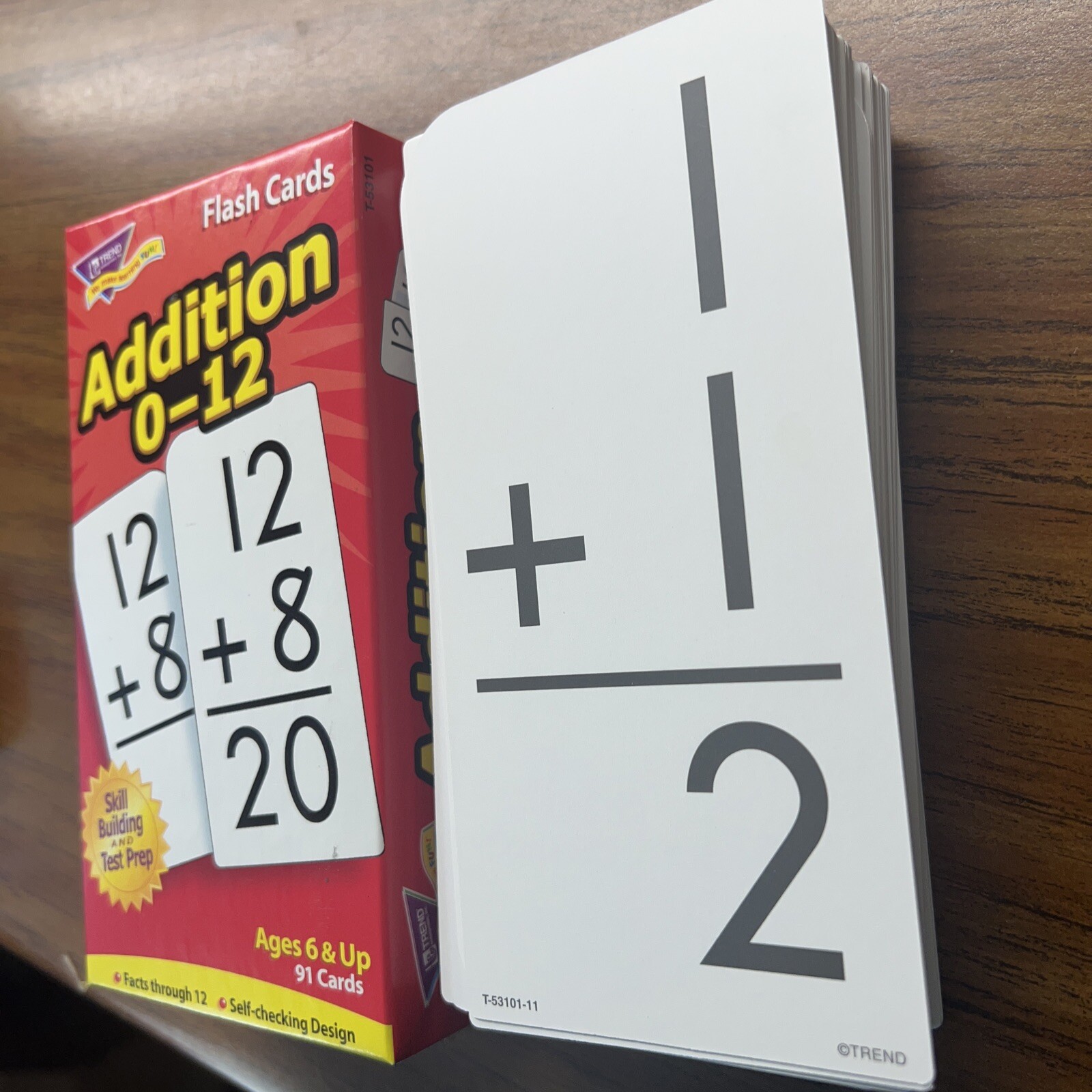 TREND Addition 0-12 Skill Drill Flash Cards