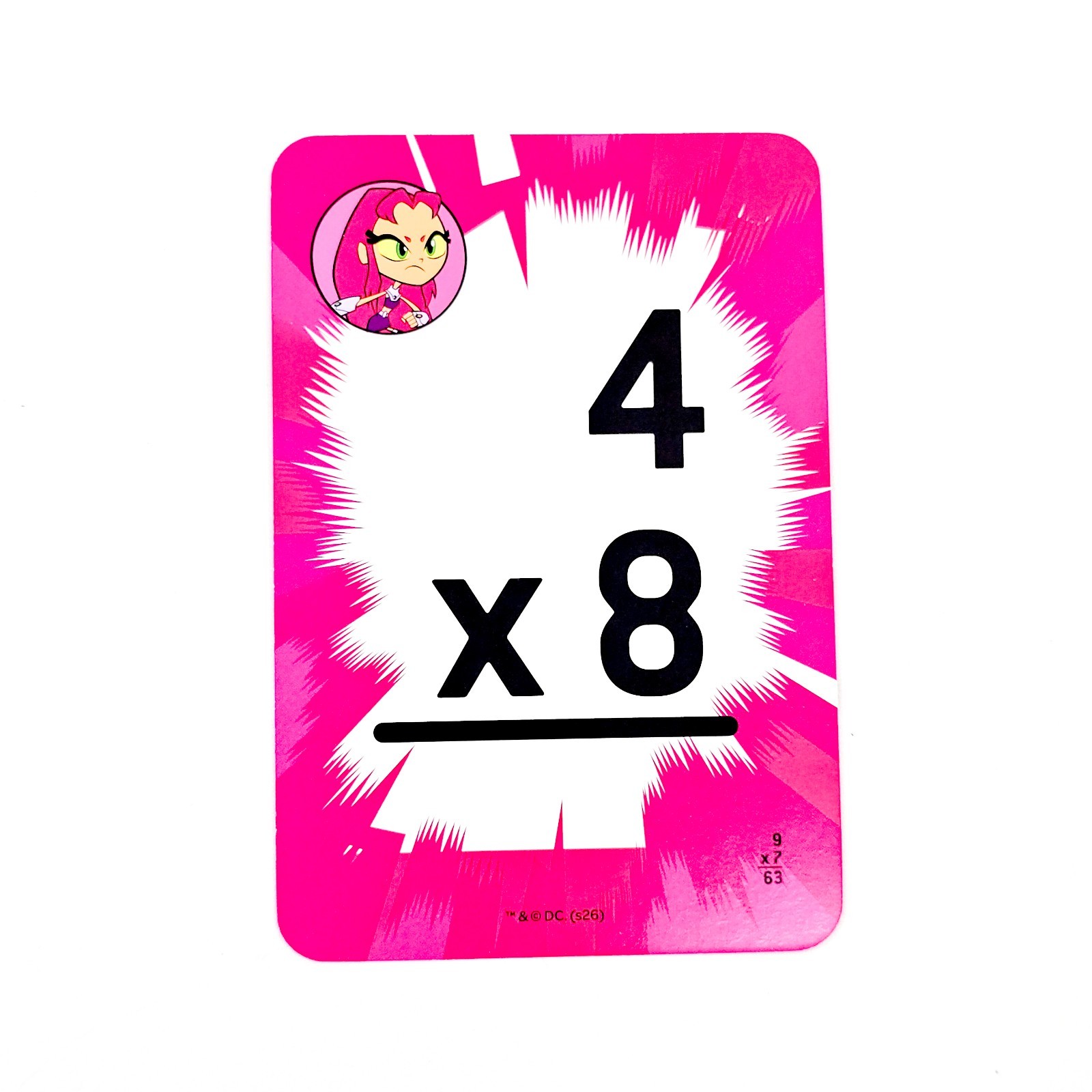 Teen Titans Go Multiplication Flash Cards 36 Count Childrens NEW DC Bendon