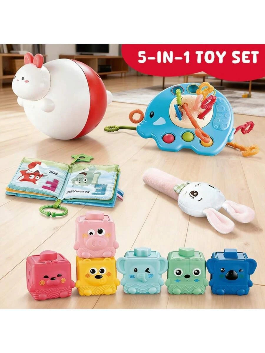 5-In-1 Montessori Baby Toy 6-12-18 Months Educational Sensory