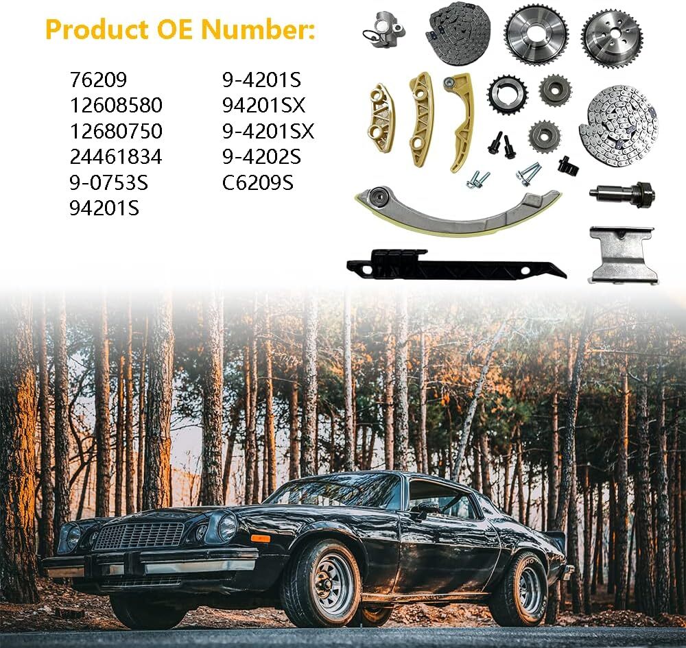 Timing Chain Kit | Fit for 2.0L 2.2L 2.4L GM Buick LaCrosse Regal Verano, Chevy