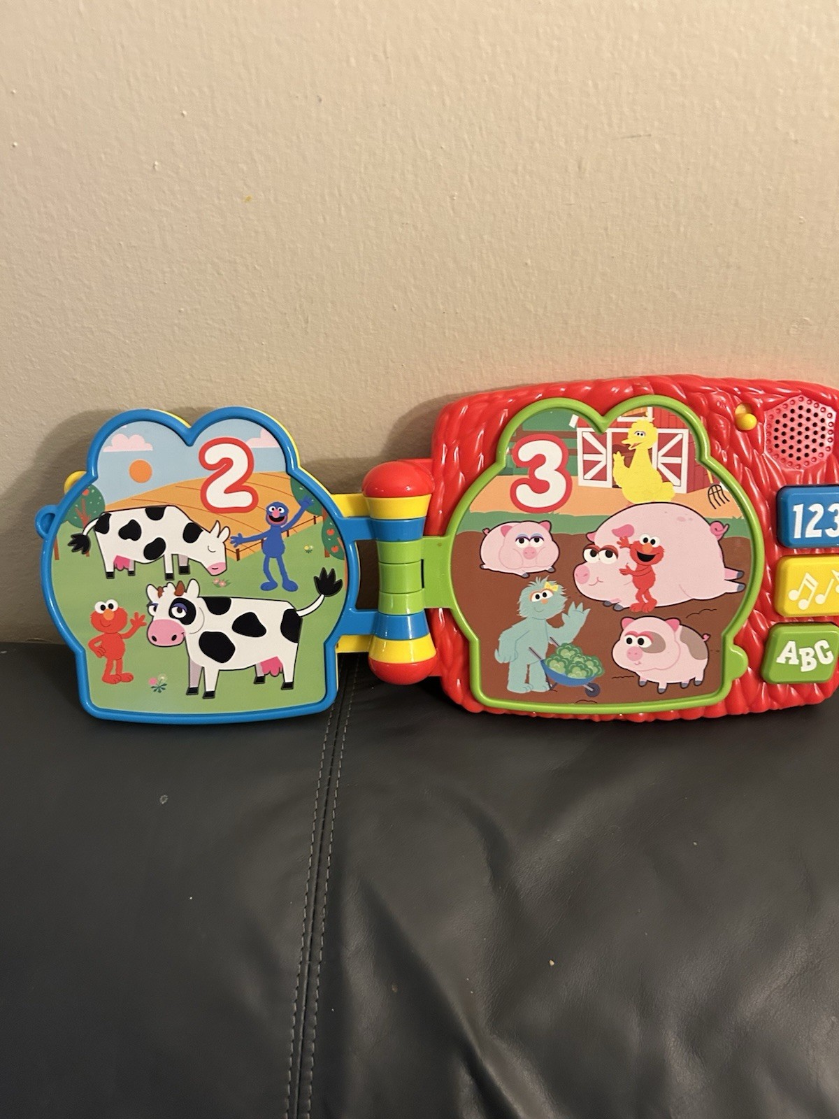 Sesame Street Elmo Goes to the Farm Interactive Musical Toy Book Letters/Numbers
