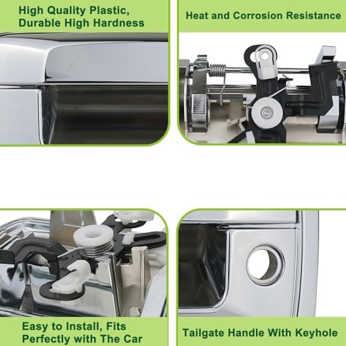 Tailgate Handle with Camera Hole Liftgate Latch Handle with Keyhole Fit for