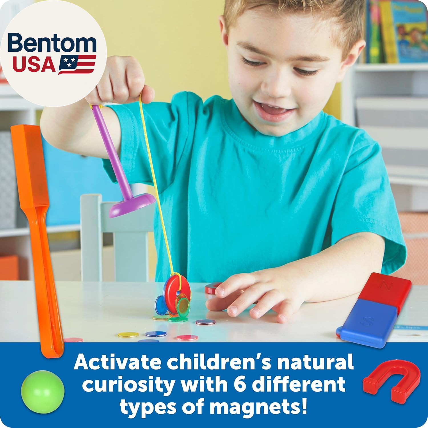 STEM Explorers Magnet Movers – Science for Kids Sensory Bin, Critical Thinking,