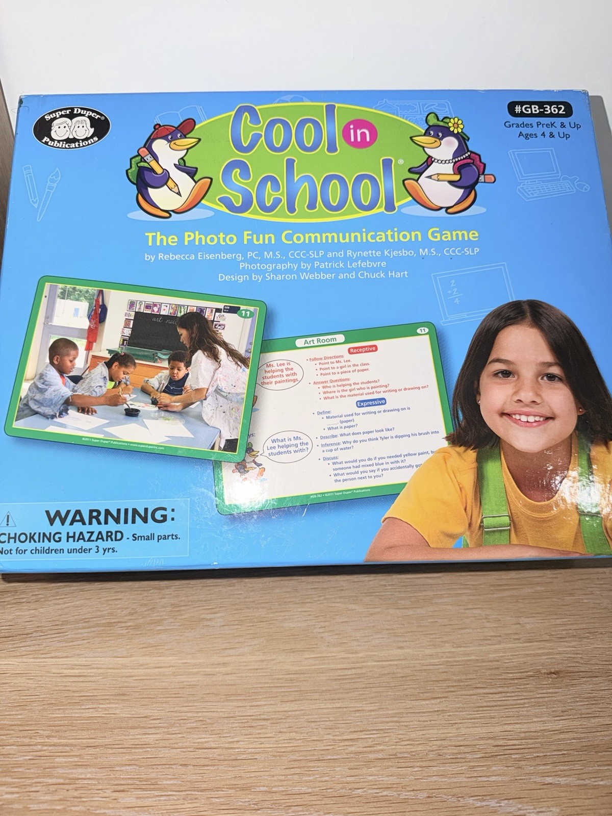 Super Duper Cool in School Photo Fun Communication Game Cards Ages 4+ GB-362