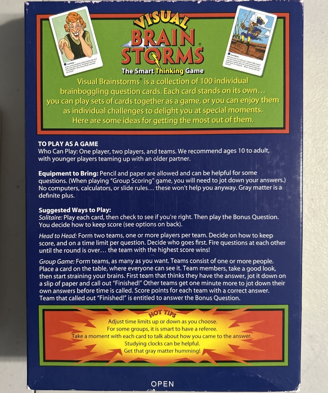 Visual Brain Storms – The Smart Thinking Game By Thinkfun Brainteaser Question