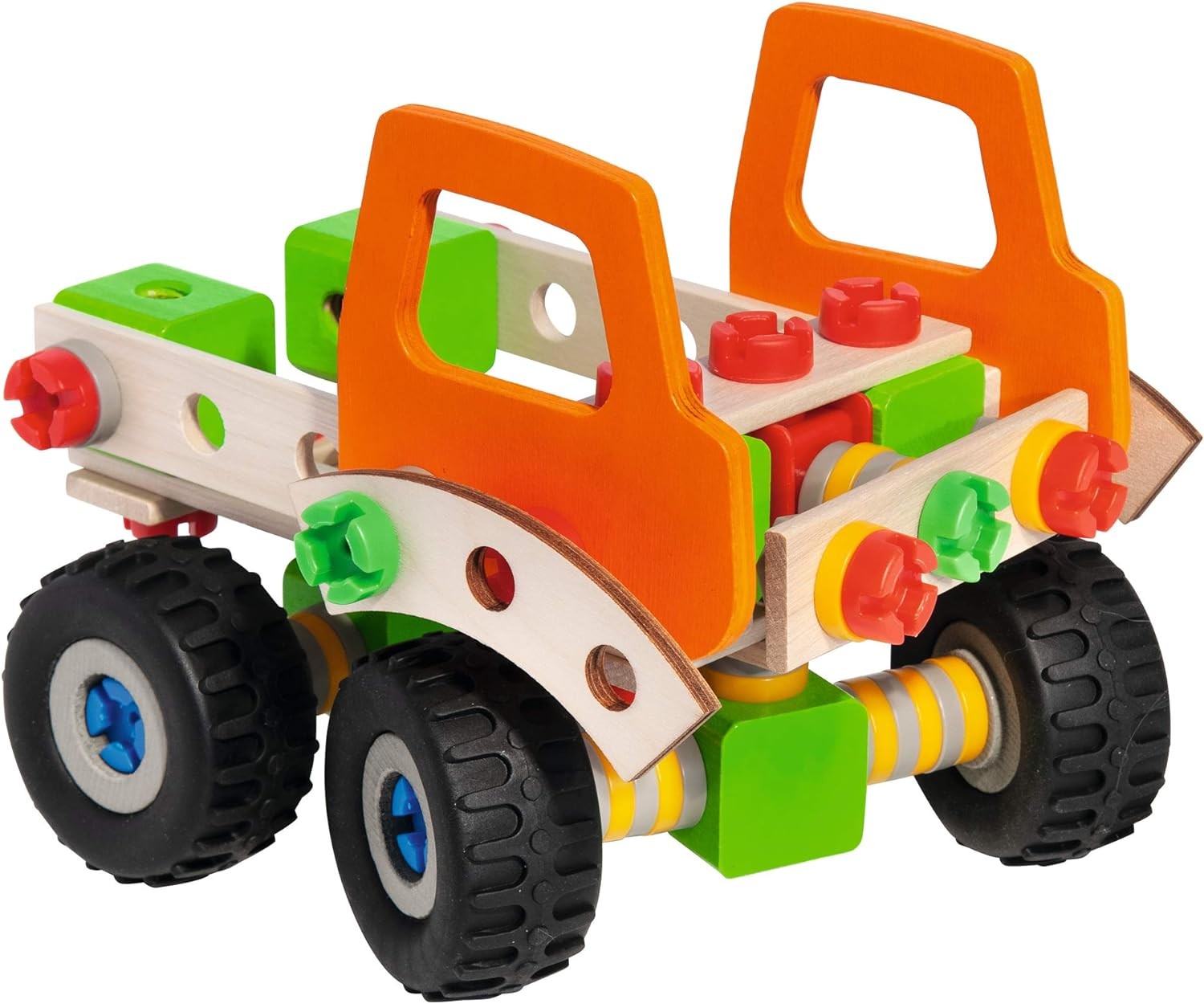 Simba 100039057 constructor wheel loader Eichhorn Versatile wooden toy, 140 comp