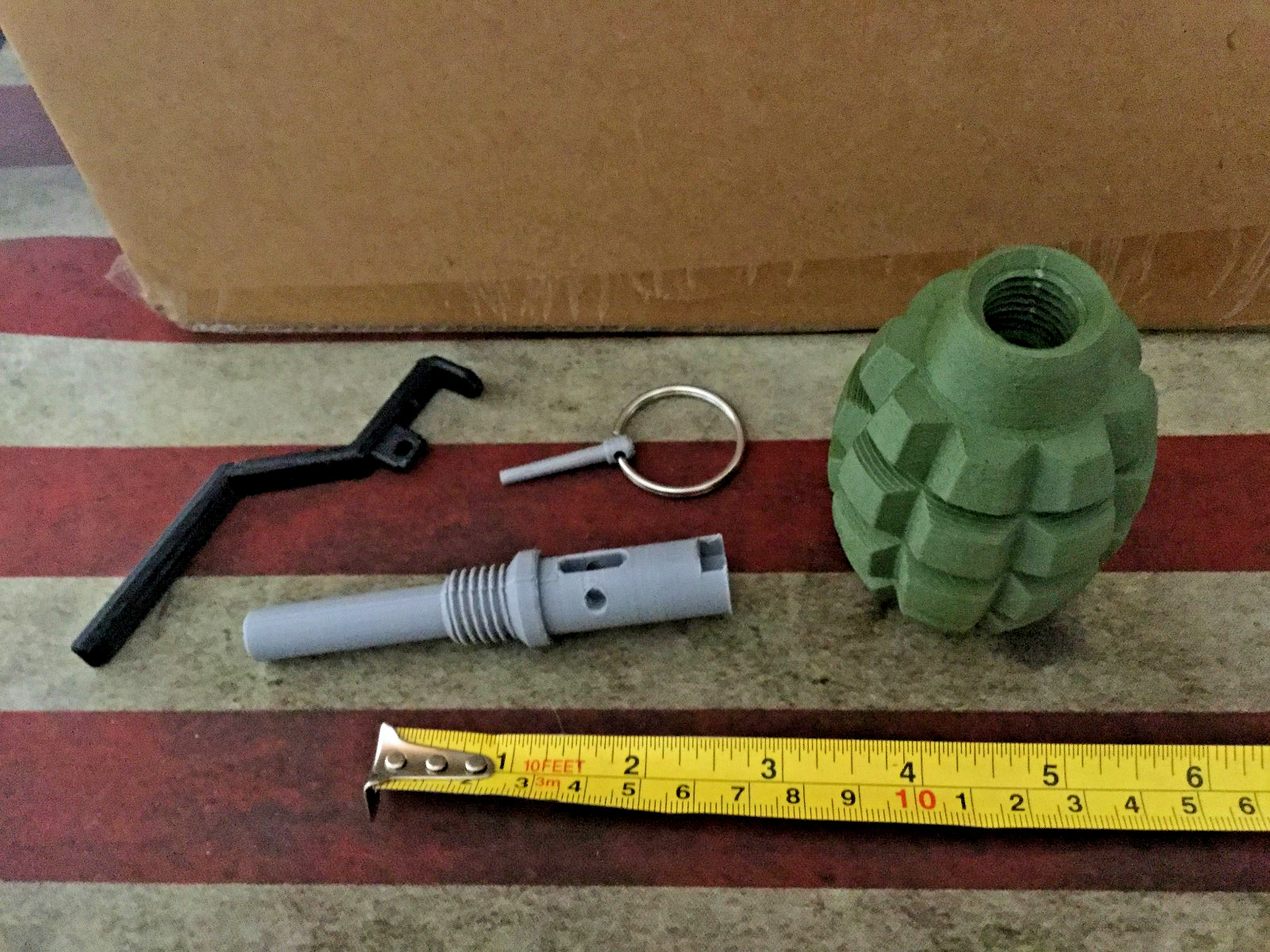 FAKE Soviet F1 WW2 Era Frag Grenade – Accurate Size Plastic Replica milsim