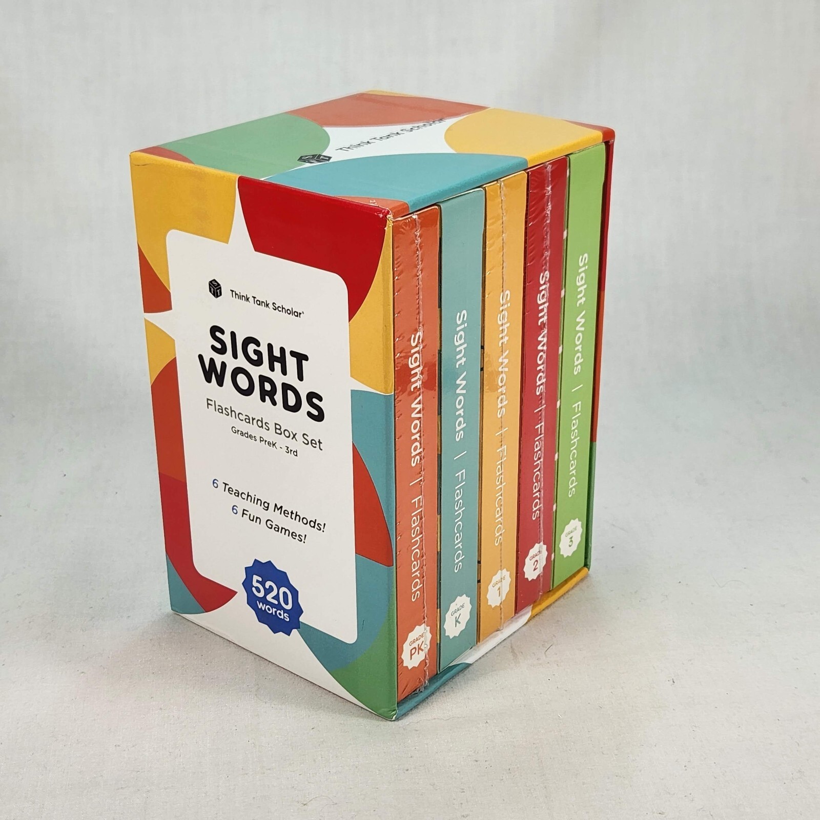 Think Tank Scholar 520 Sight Words FlashCards BOX Set Grade PK-3 some brand new