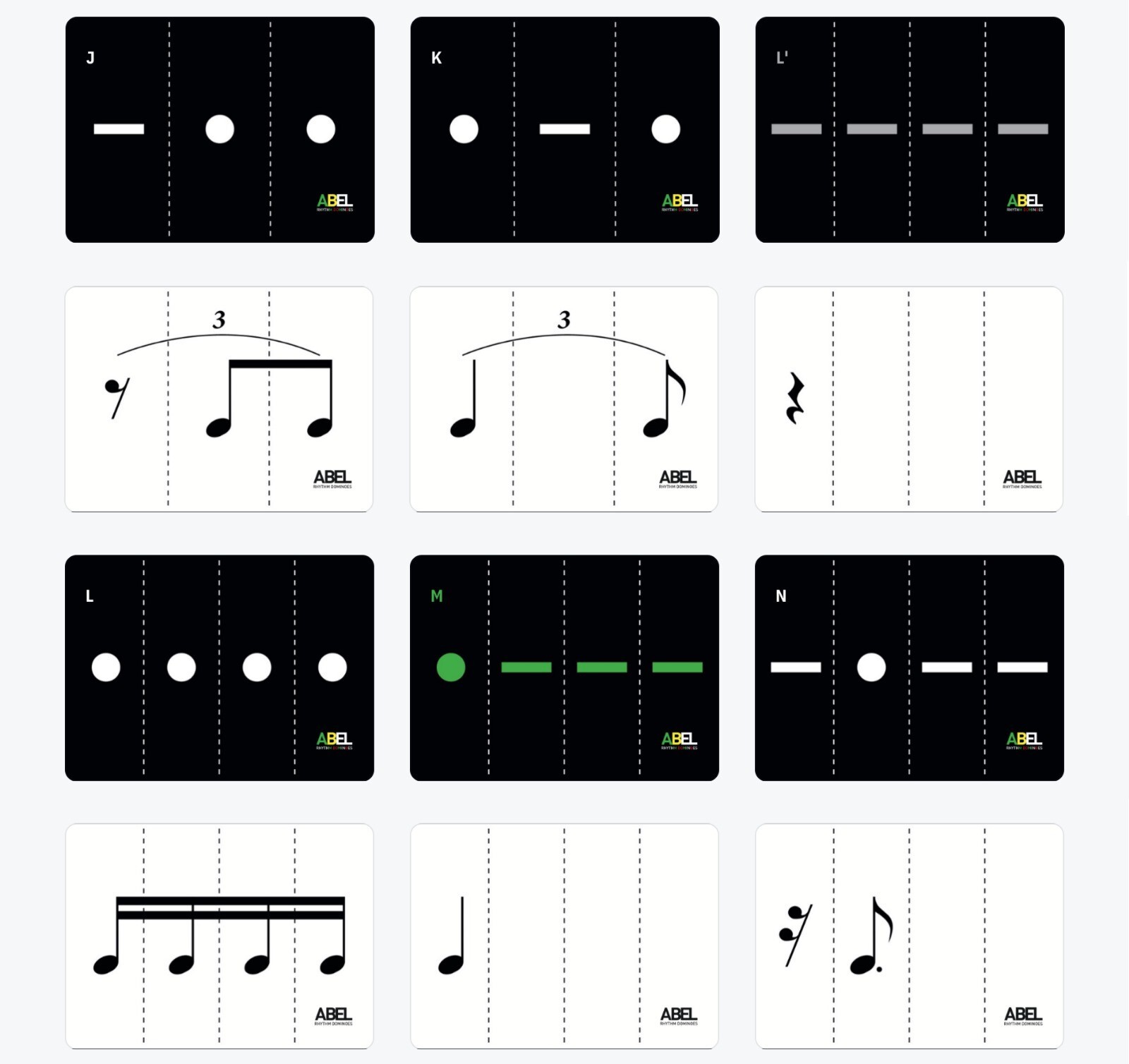 ABEL rhythm dominoes ®️ – CLASSIC DECK™