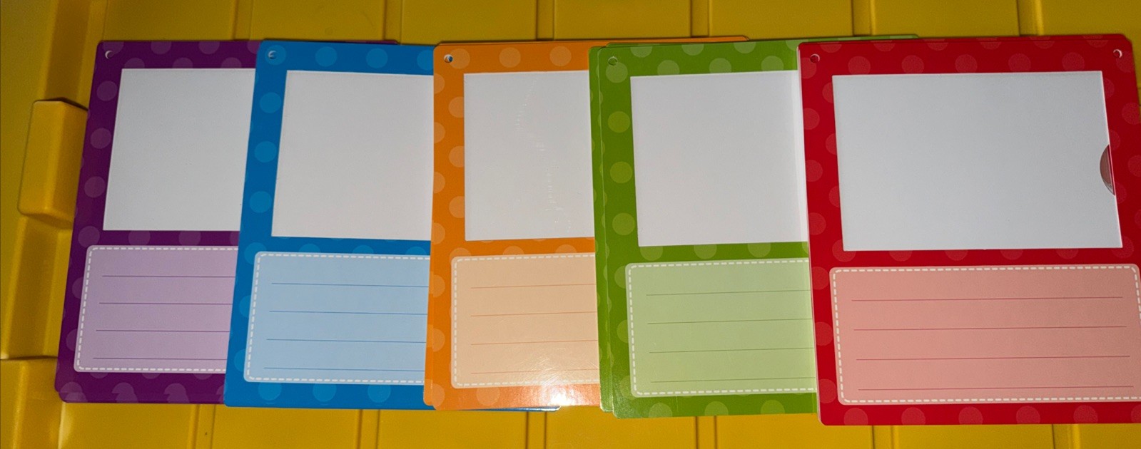 Lakeshore Write & Wipe Photo Display Frames 7.5×8.5 Holds 4×6 Photos Set Of 20 N