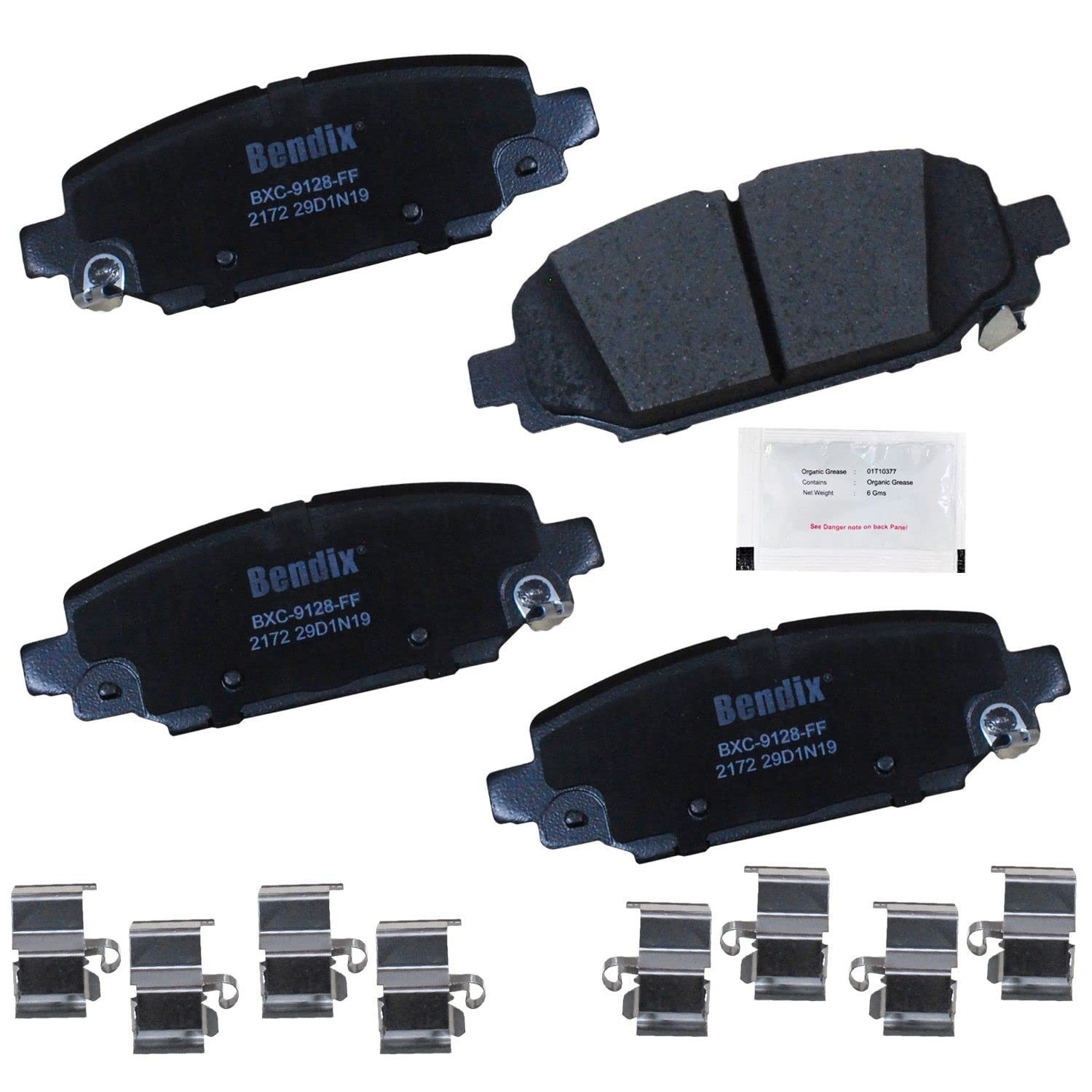 Bendix Priority 1 Ceramic Brake Pads Set For Jeep Wrangler 2018-2024