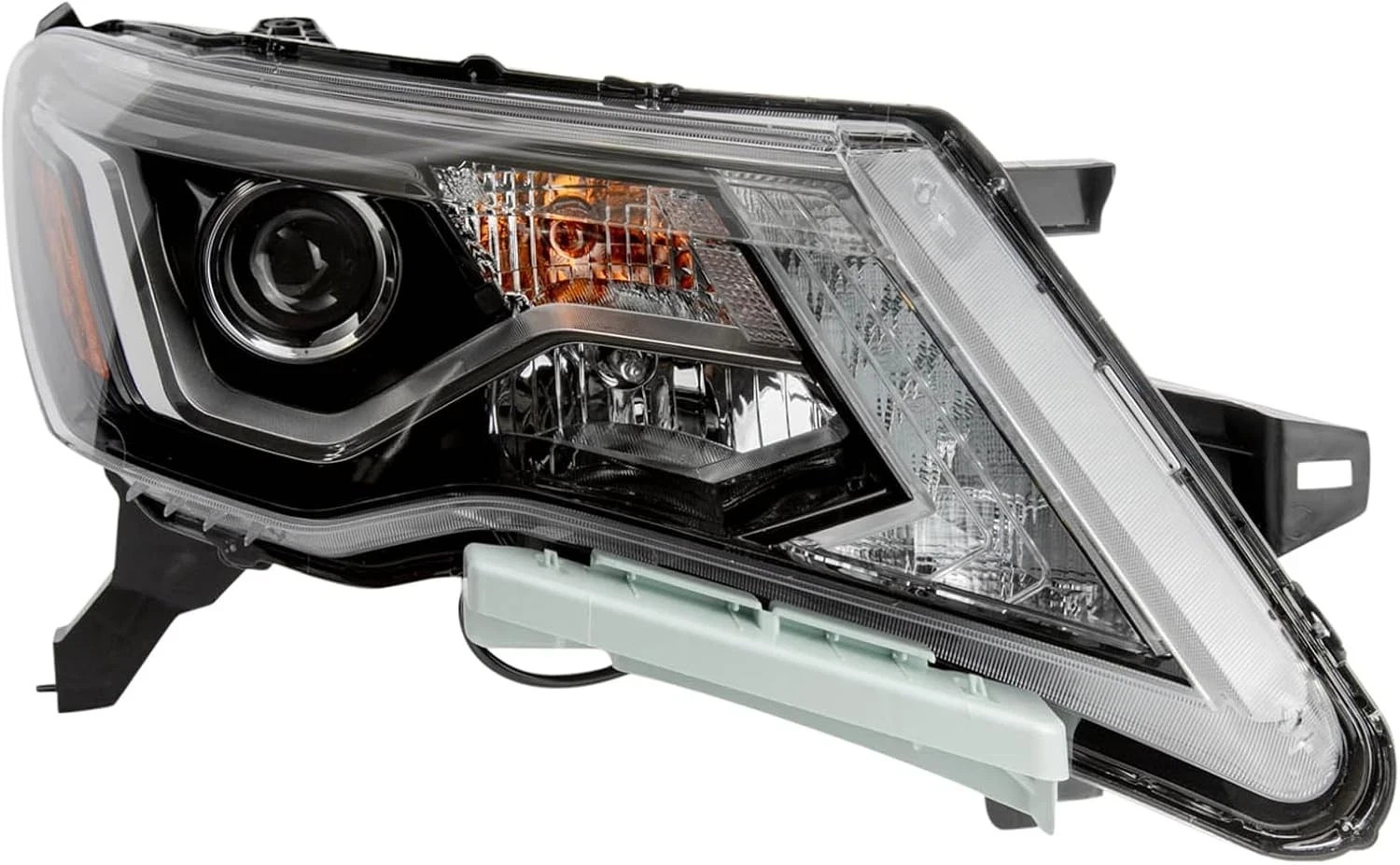 TRQ Right Headlight Assembly Passenger Side Compatible with 2017-2020 Nissan