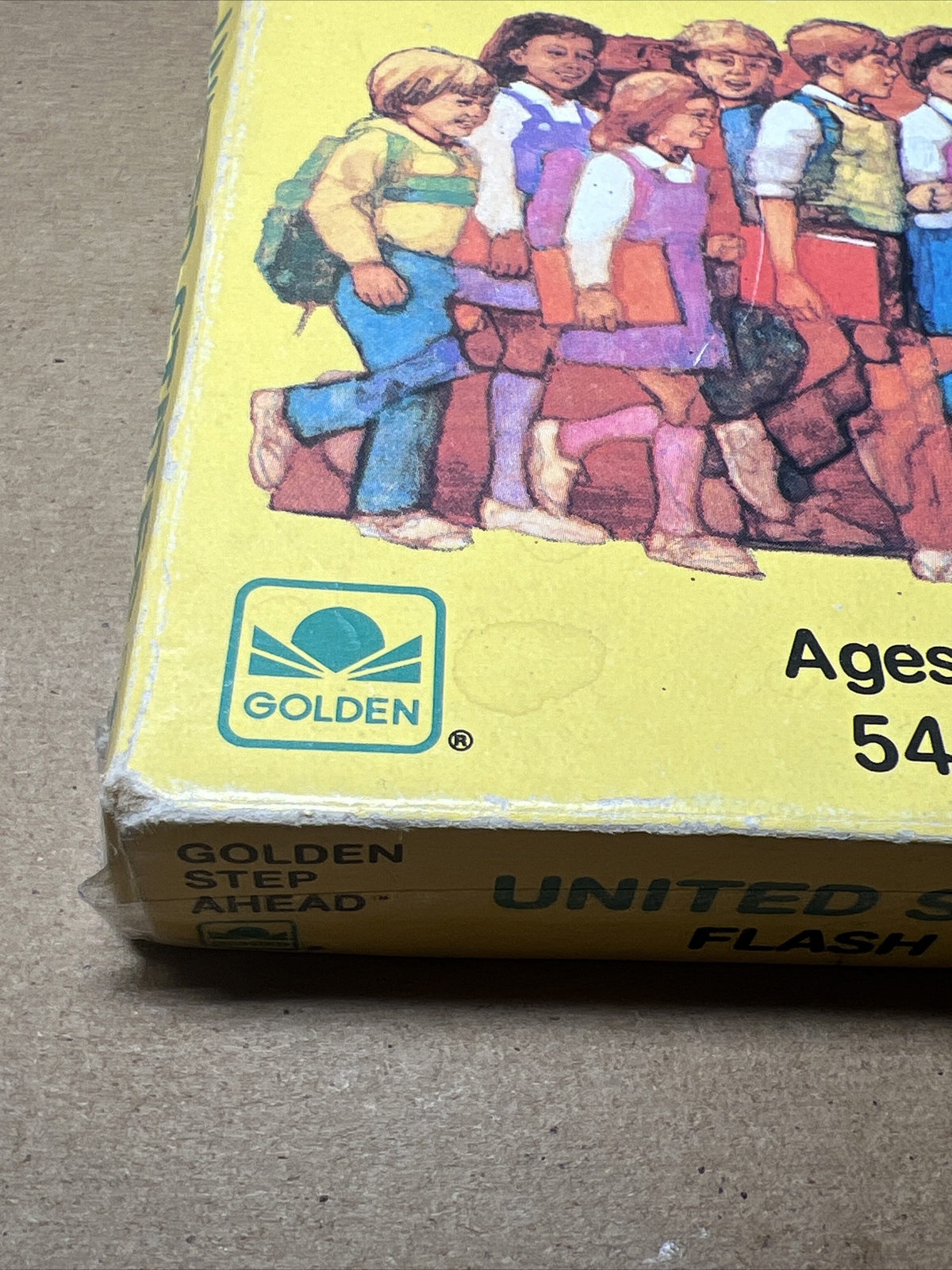 Golden Step Ahead United States Flash Cards 1985 Made In USA Vintage