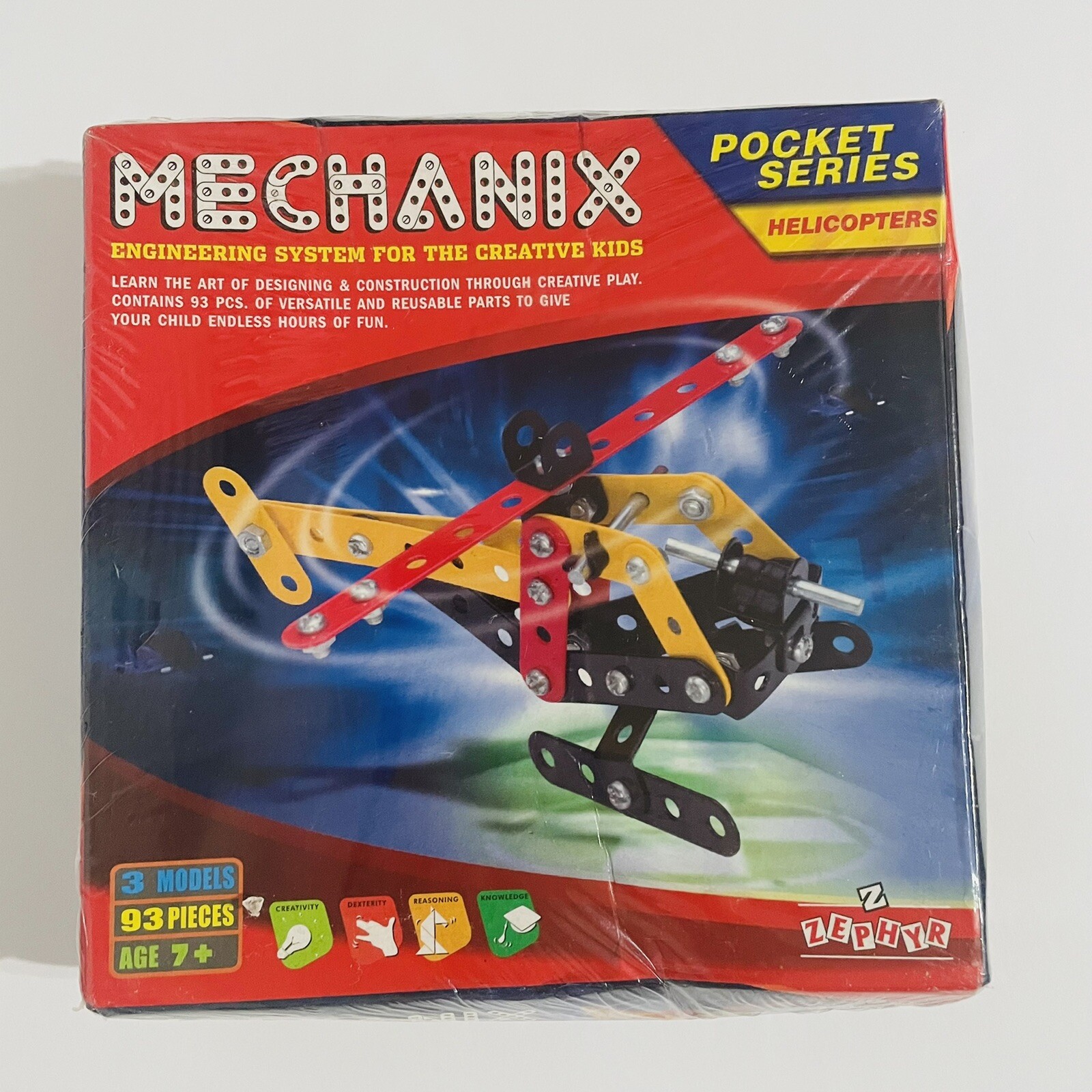 Mechanix Pocket Series Helicopters Multicolours 93 Pieces