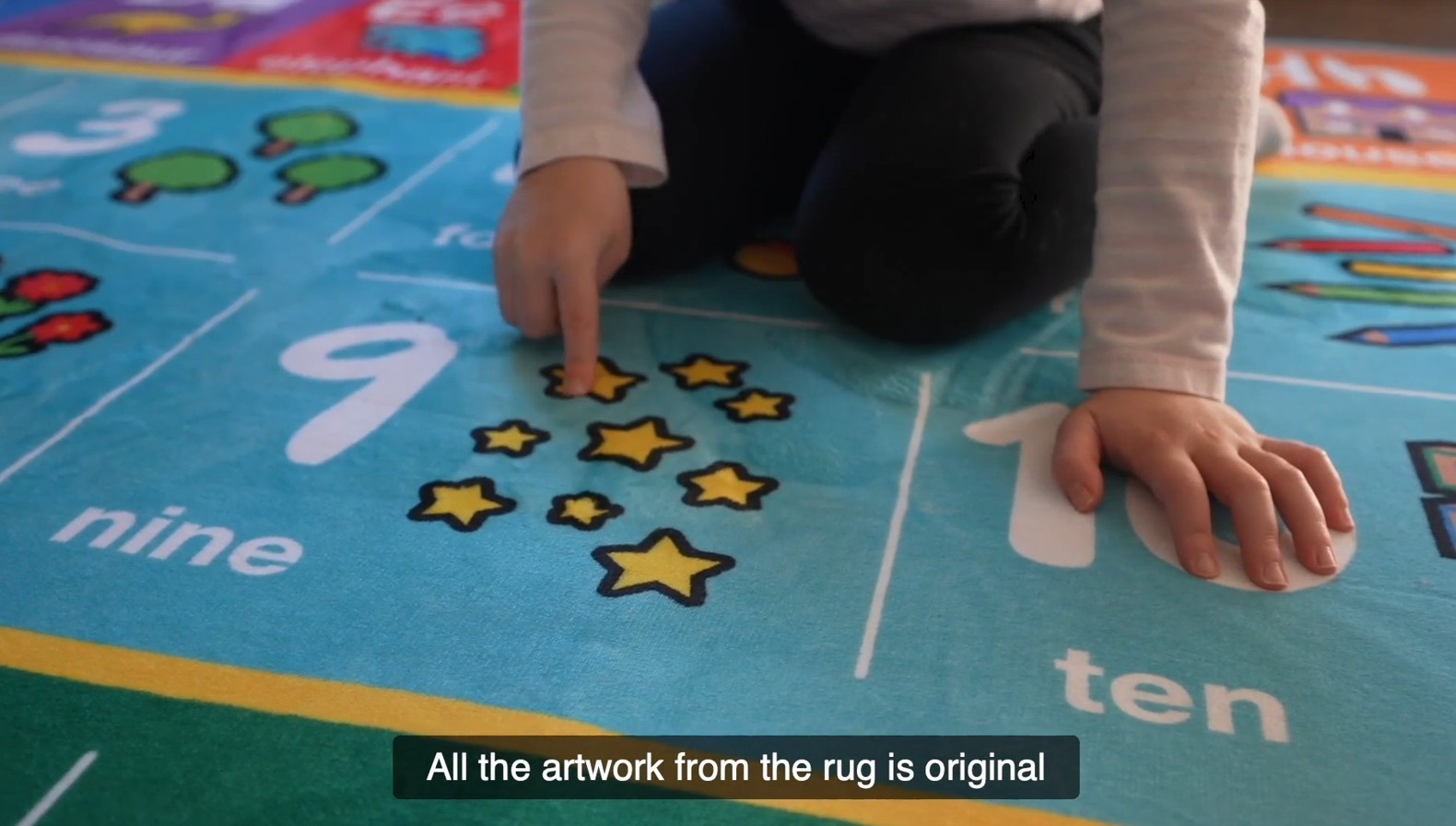 Story Rug 78″ X 58″ Child’s Play Rug with Story Book