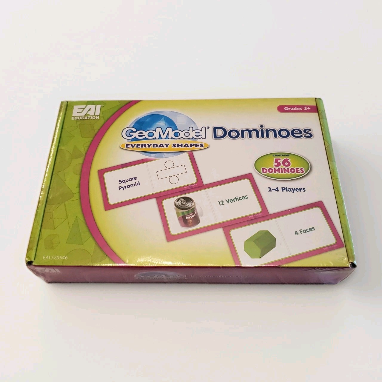 NEW Educational Eai Geomodel Dominoes School Learn Class 2014 3d Shapes Child
