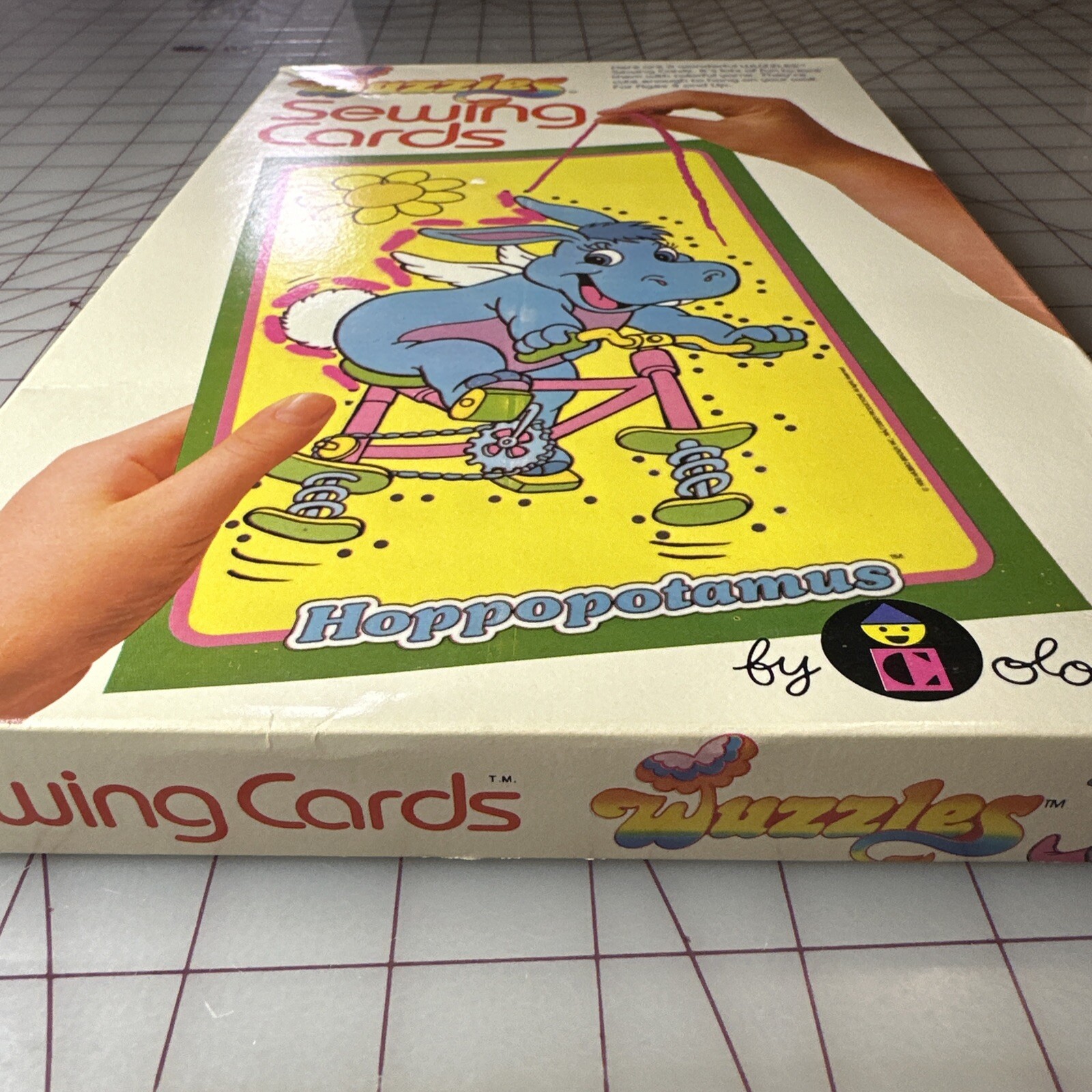 Wuzzles Sewing Cards by Colorforms 1985 Hasbro Bradley Cartoon Printed In USA @