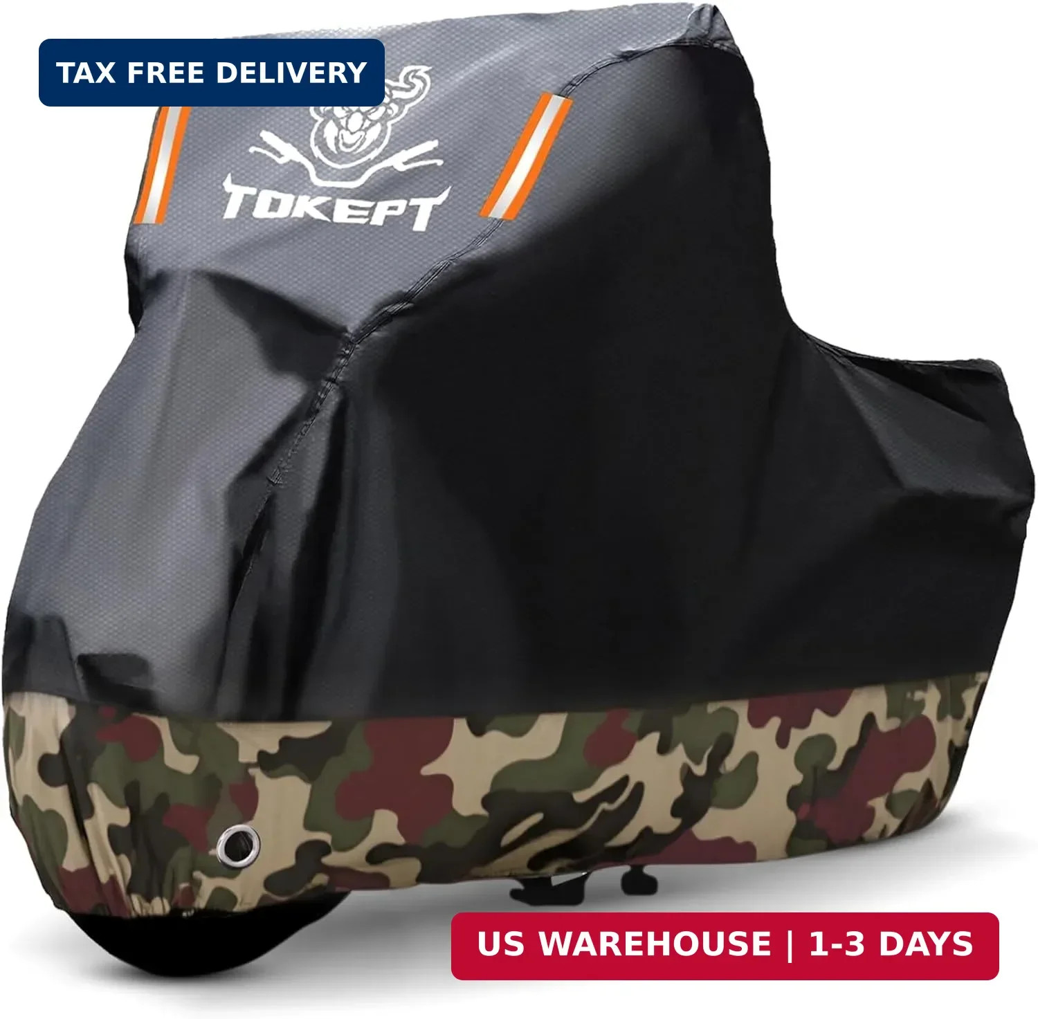 Motorcycle Cover Waterproof Outdoor All Season Weather Sun Rain Protection with
