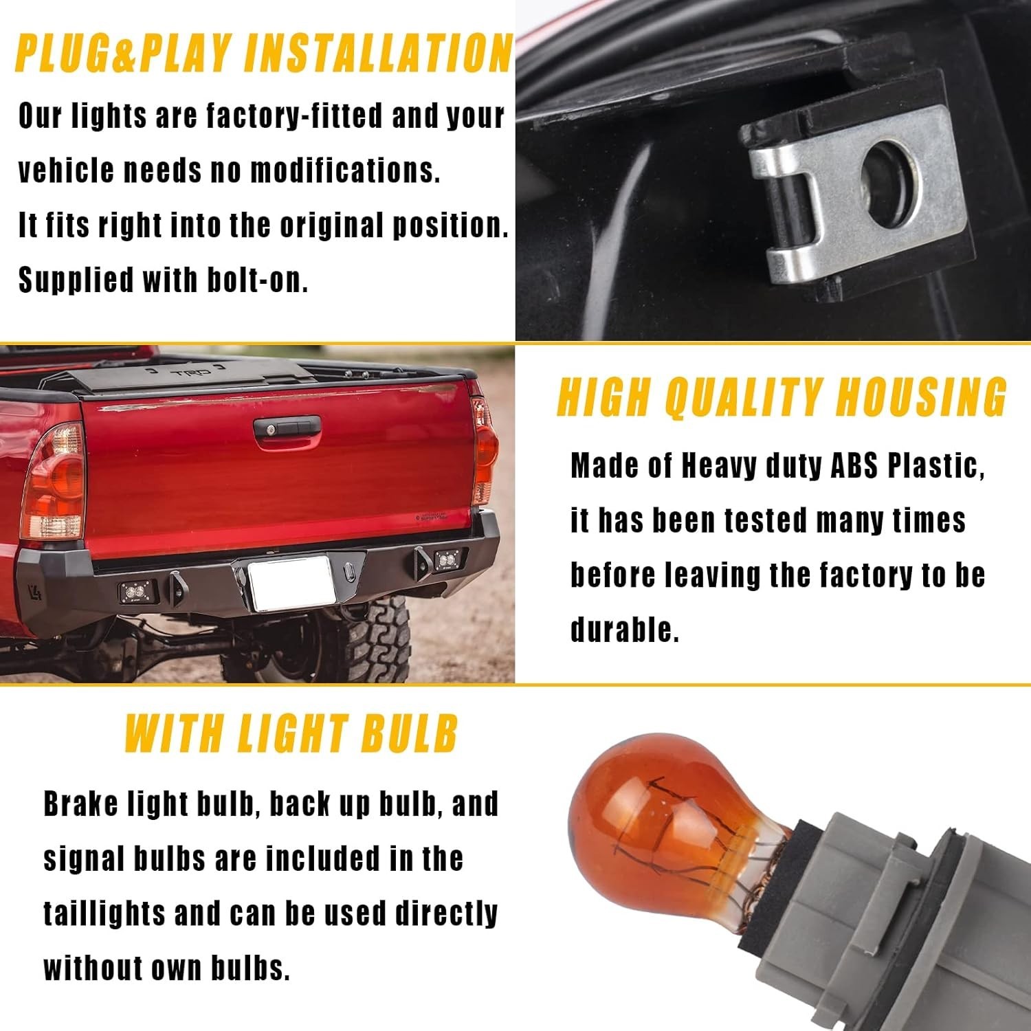 Tail Light Compatible With 2005-2015 Toyota Tacoma Pickup Right Passenger