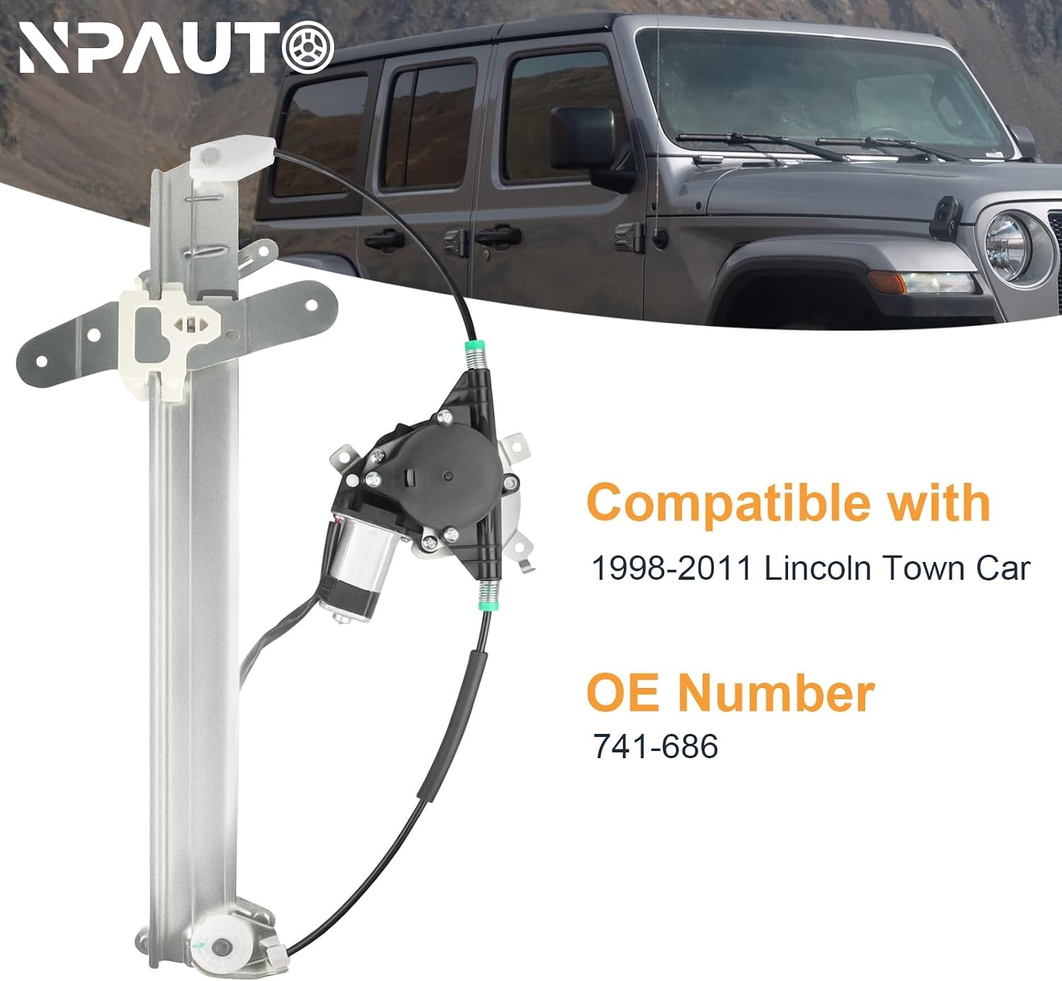 Front Window Regulator Lincoln Town Car 1998 2011 Left Side