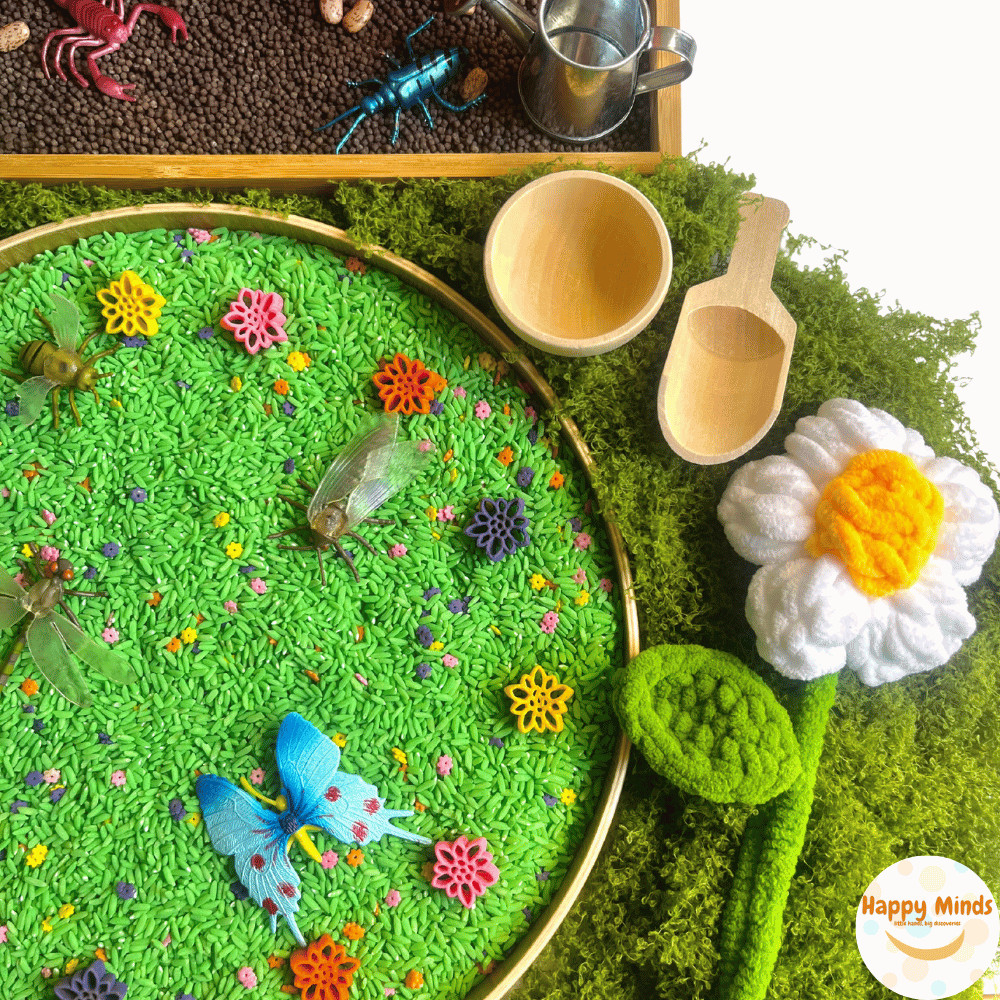 Garden of Flowers Sensory Bin (4 cups) | Spring Sensory Bin, PretendSensory Play