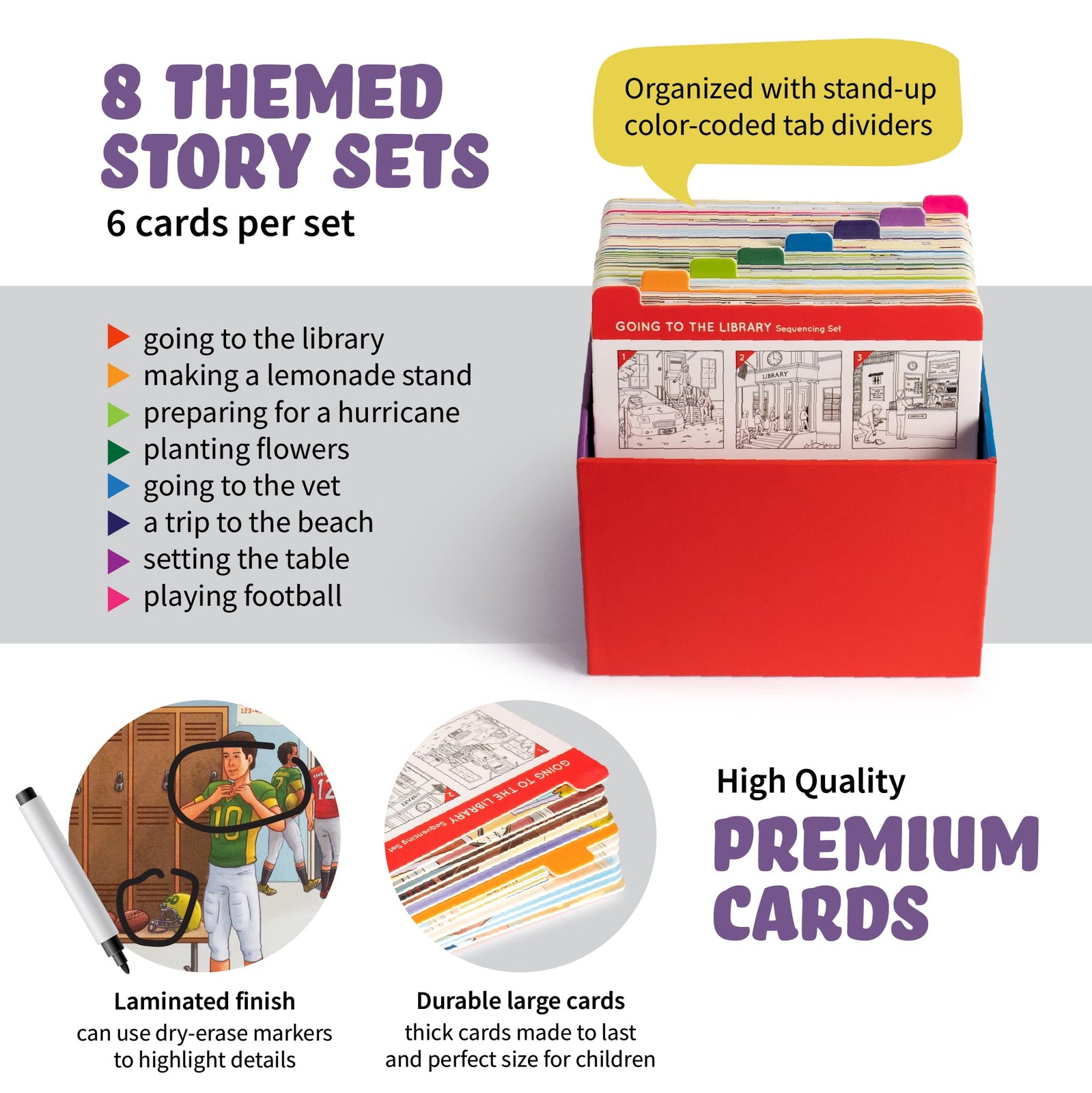 Sequencing Cards for Storytelling, Speech Therapy Game, Special Education Mat…