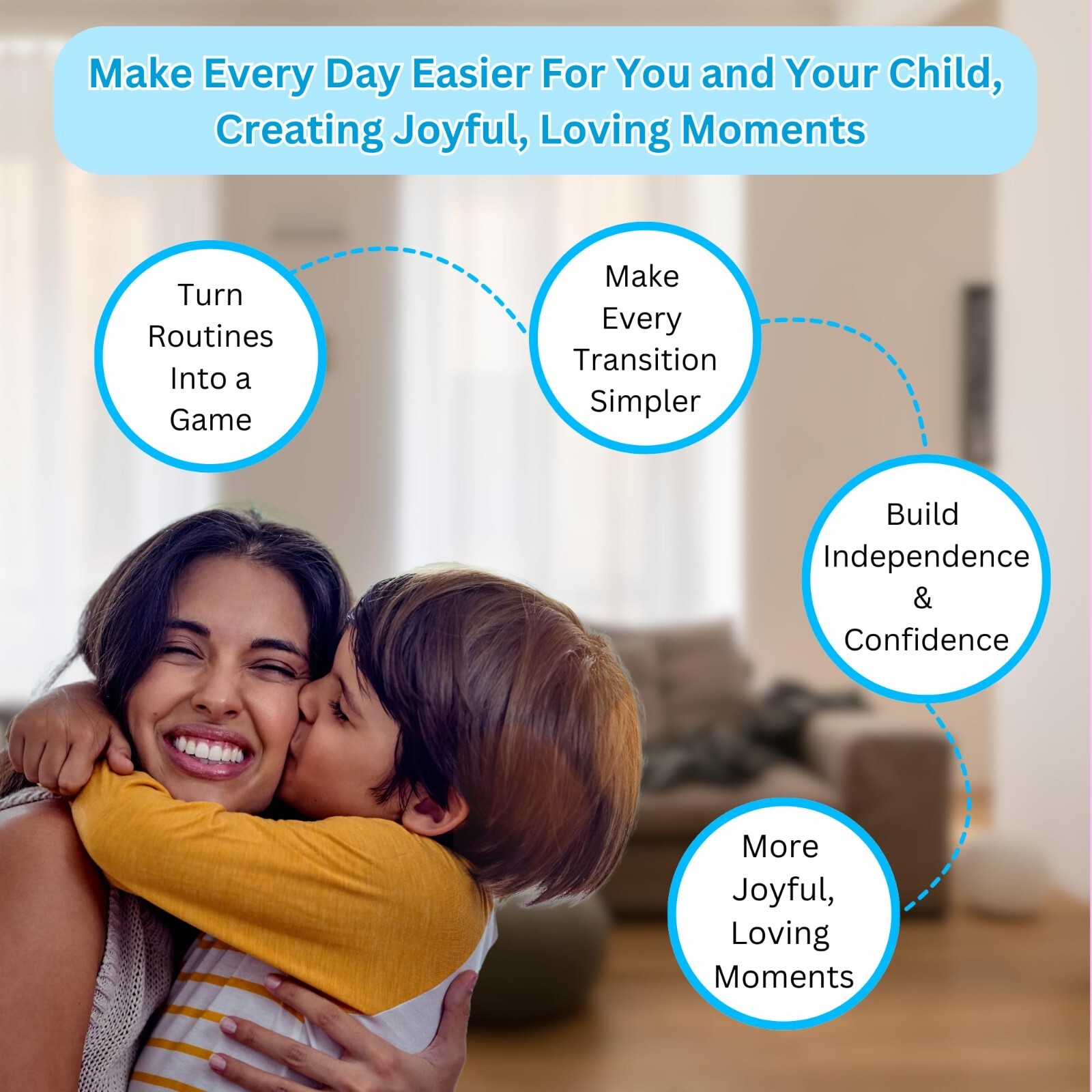 Visual Schedule for Kids with Visual Timer | Reward Chore Chart for Kids Autism
