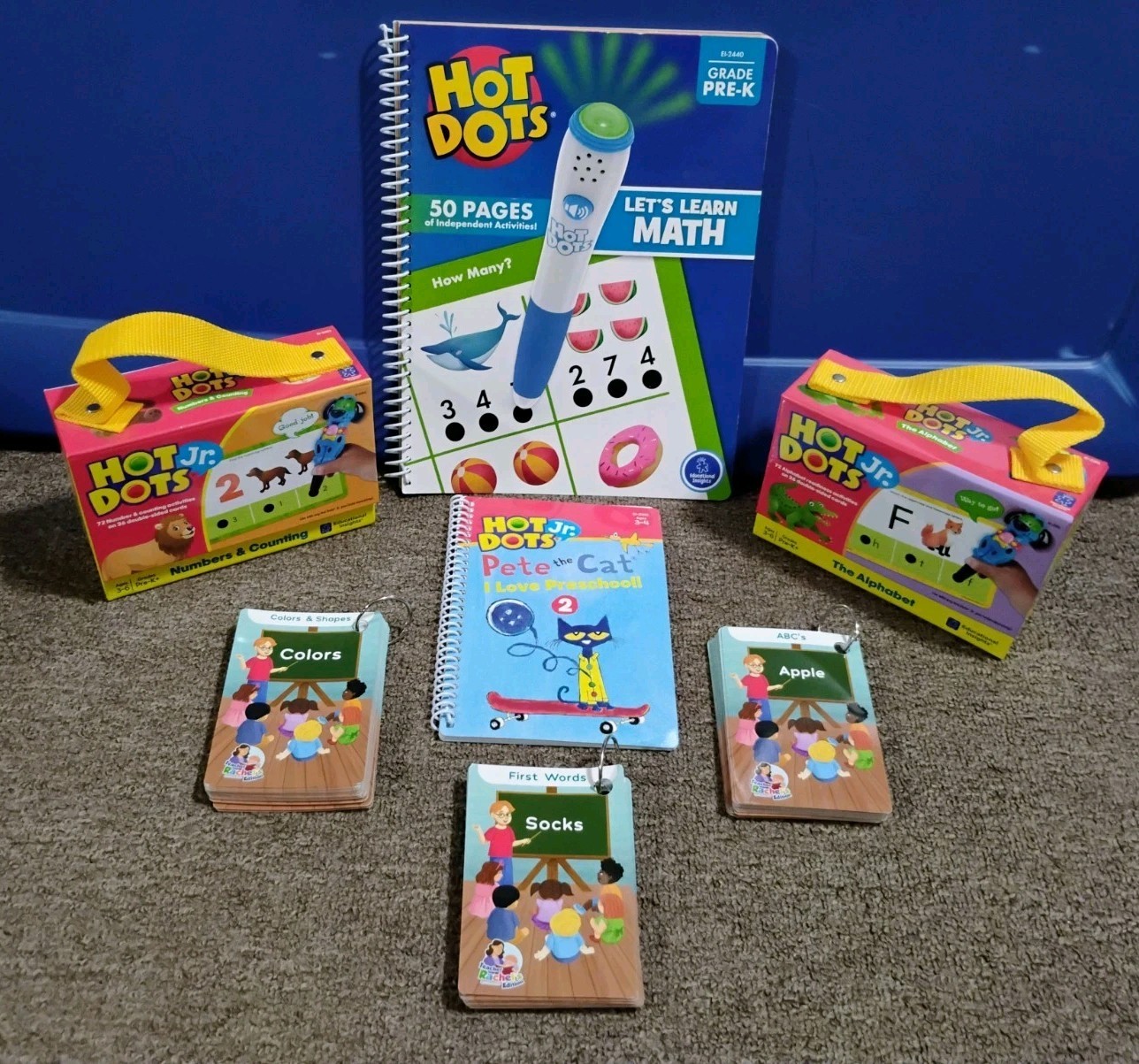 Hot Dots & Hot Dots Junior Educational Insights Lot Including Pete The Cat