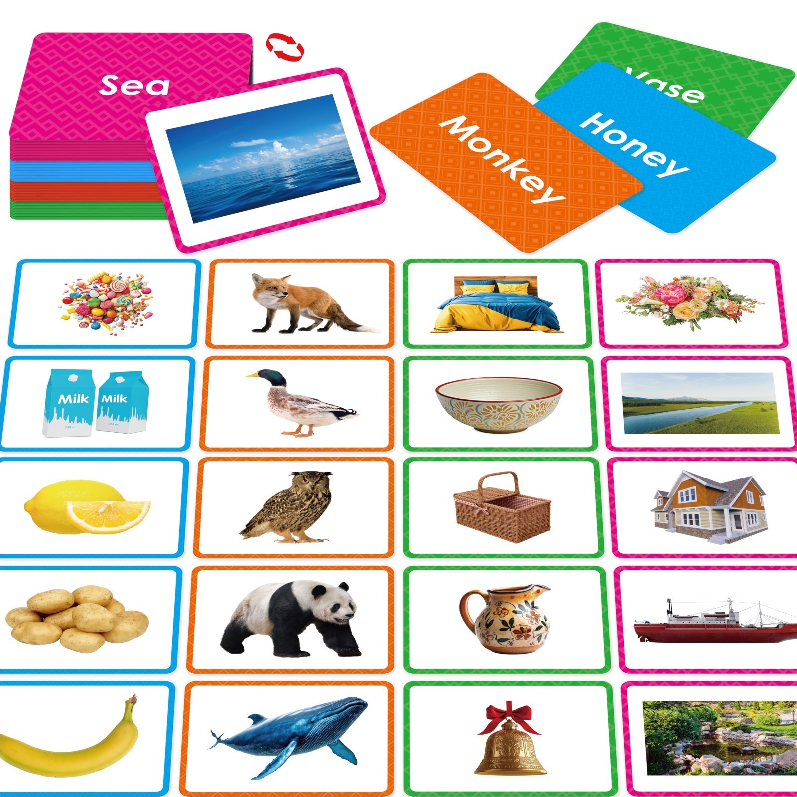 140 Picture-Word Flashcards for Speech Development, ESL & Autism Vocabulary Aid