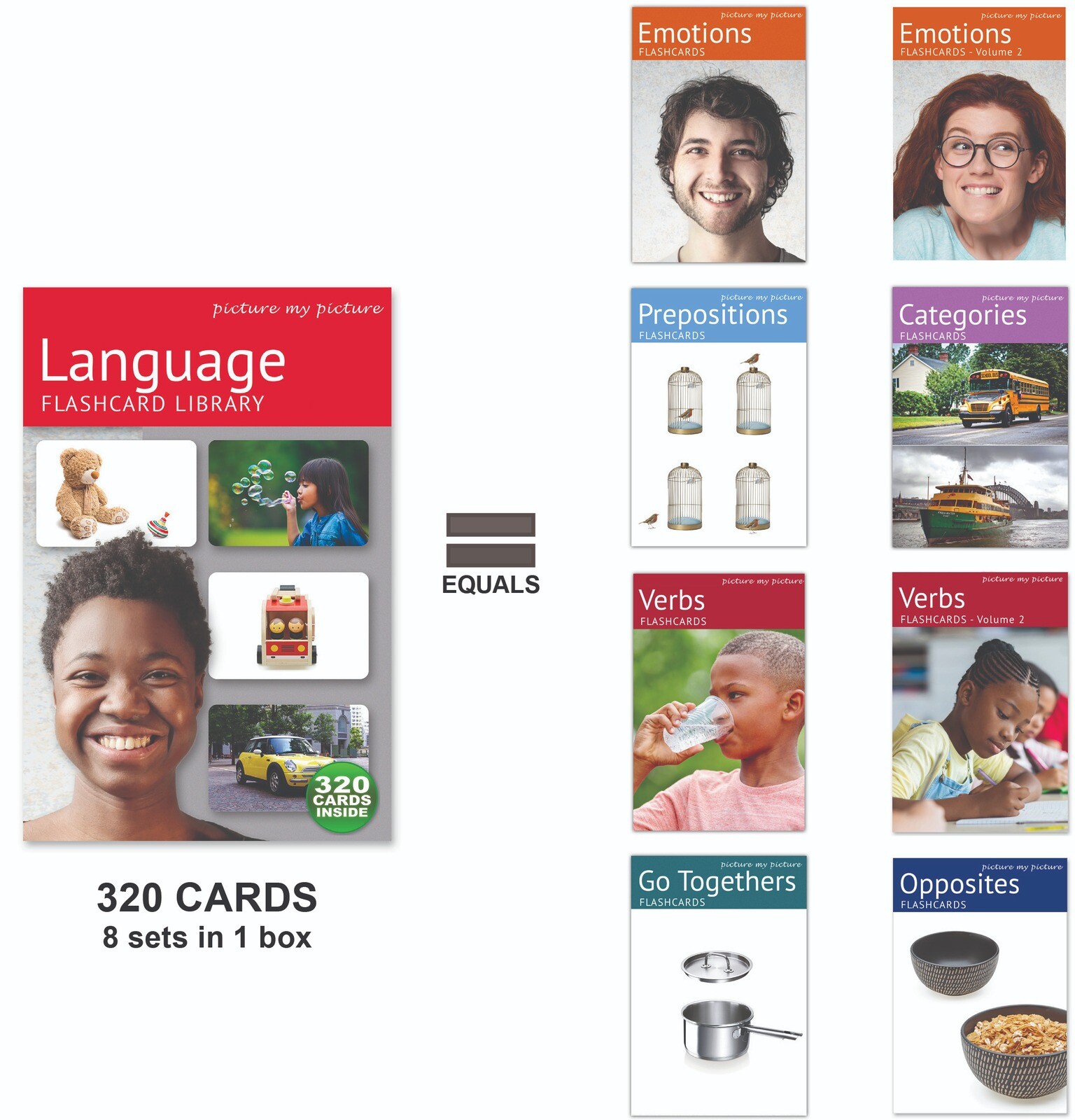 Language Flash Card Library | Autism ASD ADHD Dementia Educational Activity
