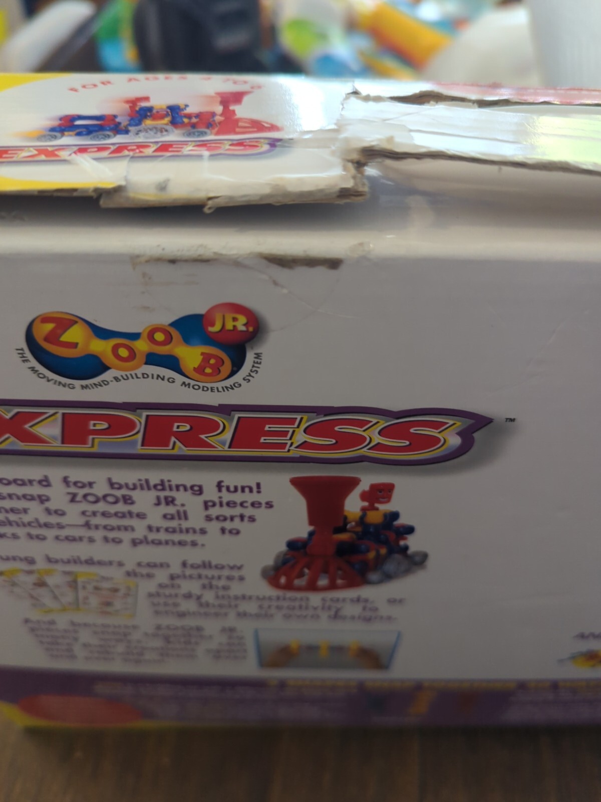 Infinitoy ZOOB Jr Express Train Set Buiding Modeling Toy