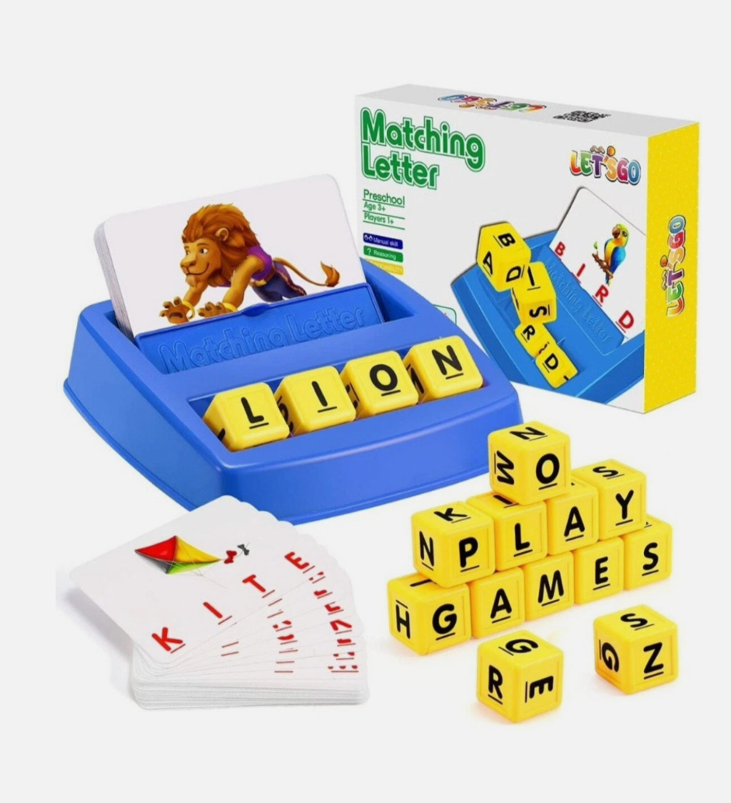 Learning Games for Kids Ages 3-8, Matching Letter Game for Kids Toys Ages 3-8 Ed