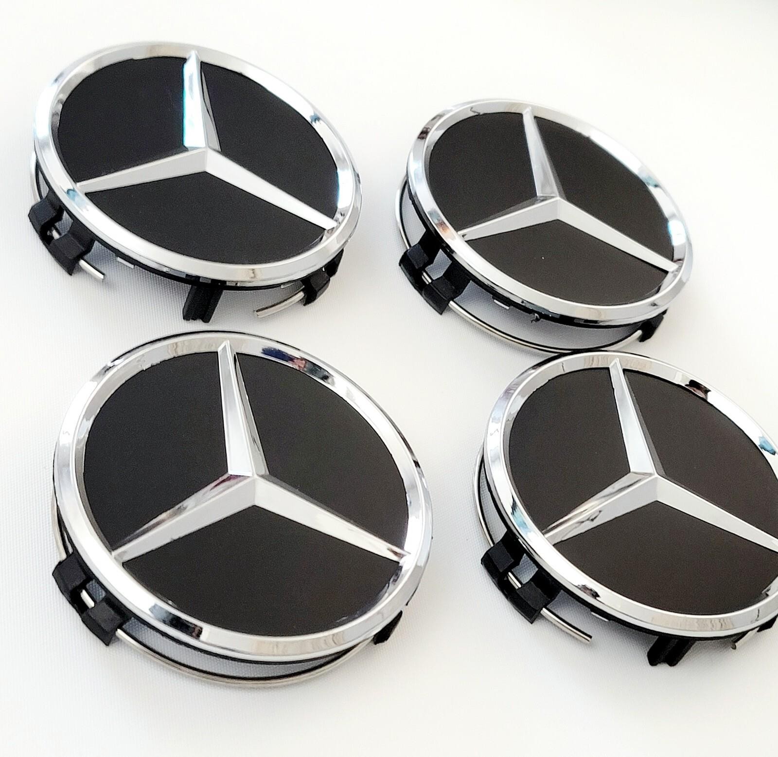 4 PACK NON OEM Hubcaps Replacement For Mercedes Benz Center Cap Logo GL GLS SL