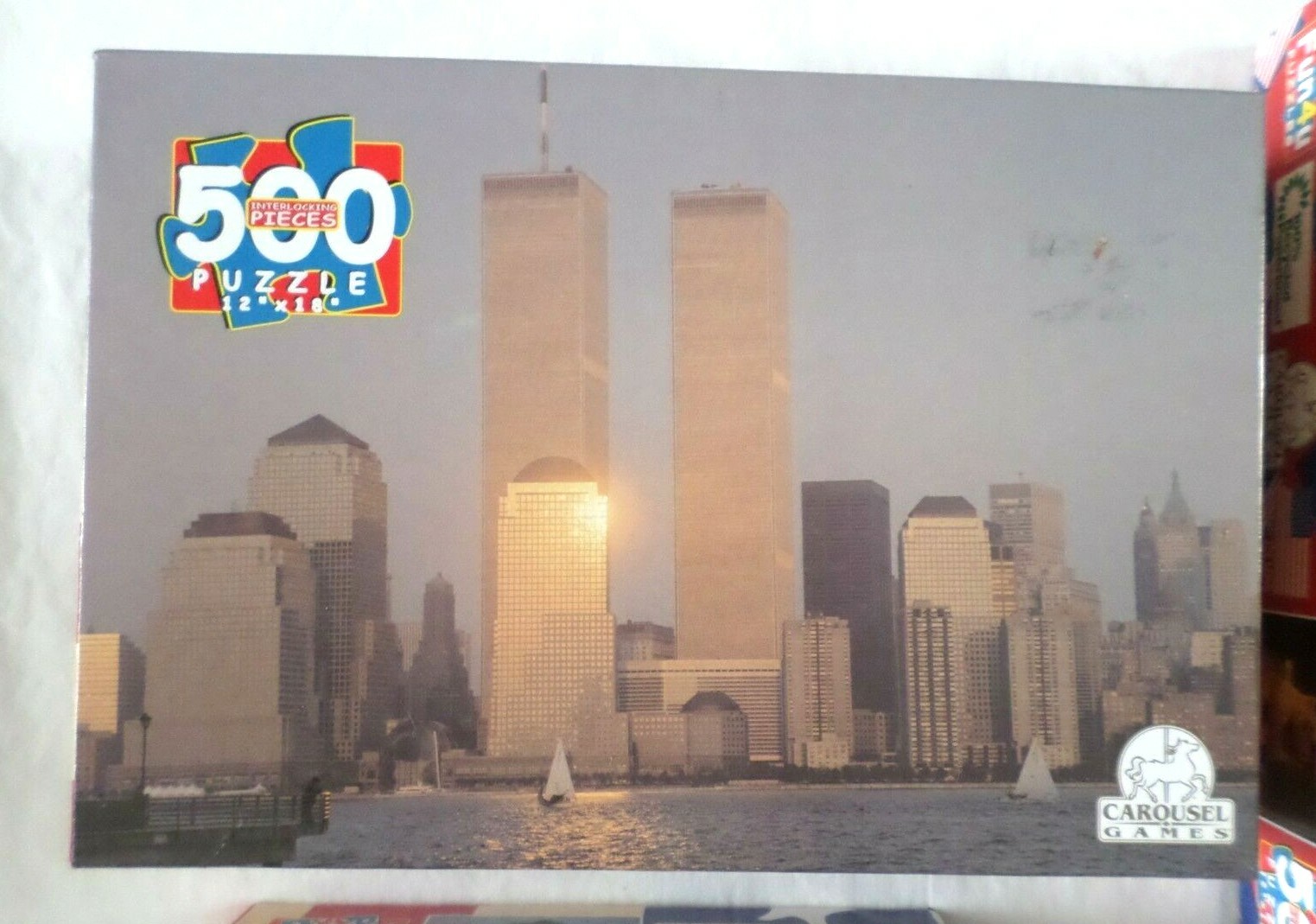 Vtg NEW Puzzles 500 pc U.S. Landmark Statue Liberty Lincoln Memorial Capitol Blg