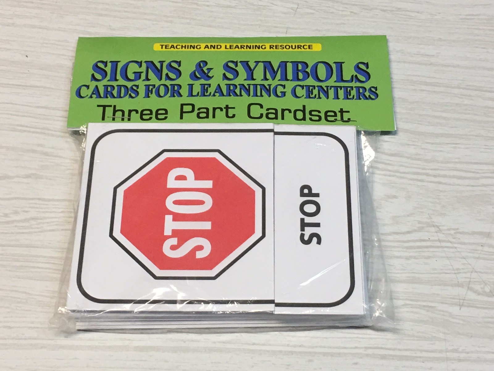 Signs & Symbols – Cards for Learning Center – Three Part Card set – Montessori