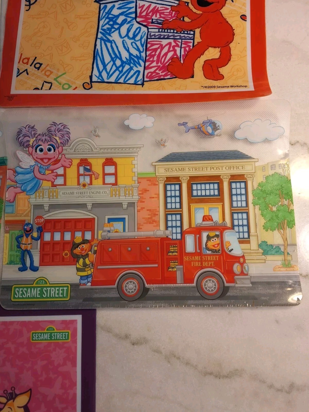 Sesame Street Colors 2002 Activity Mat Preschool Homeschool Lot Of 4 2009