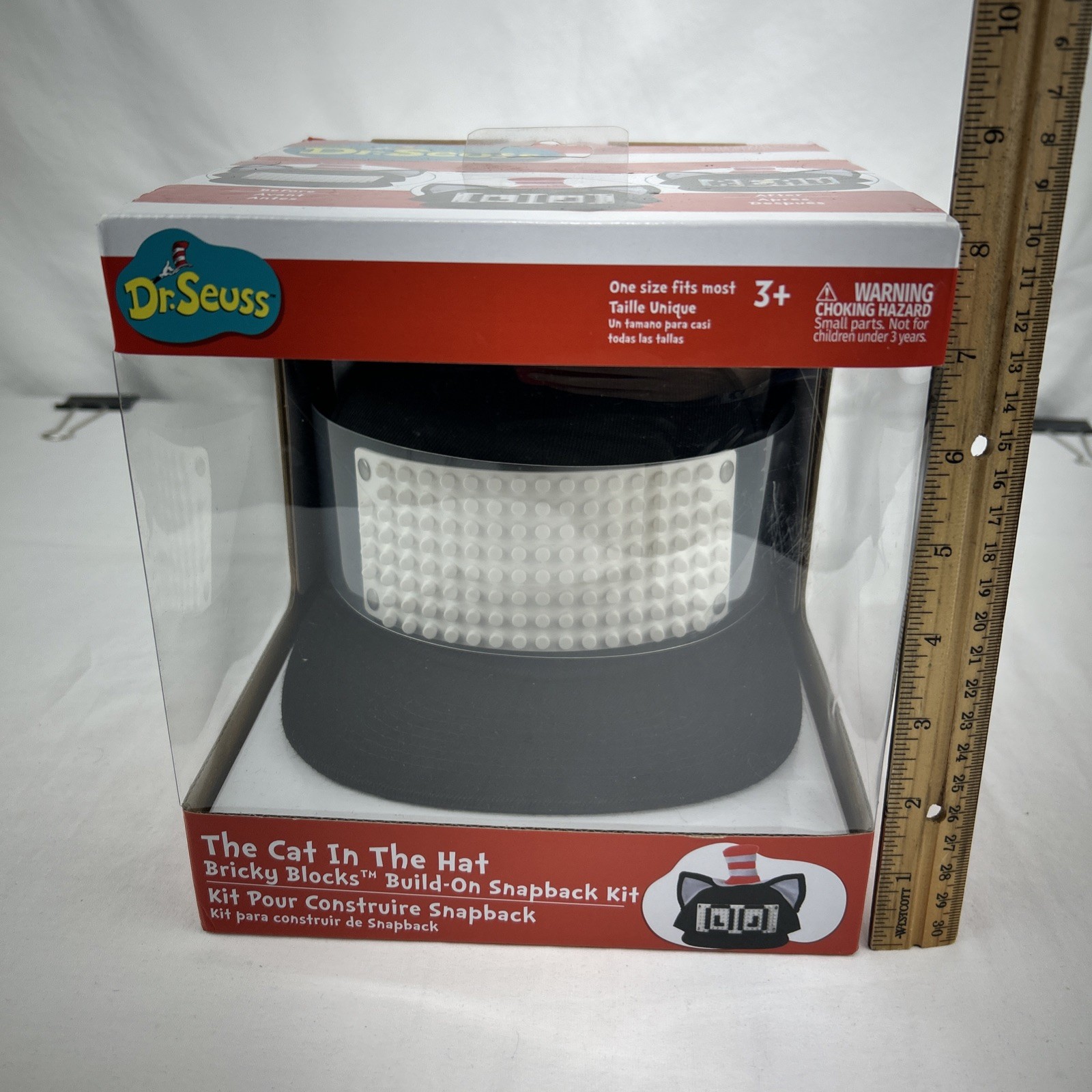Dr. Seuss The Cat in the Hat – Bricky Blocks Build-On Snapback Hat Kit – NEW!