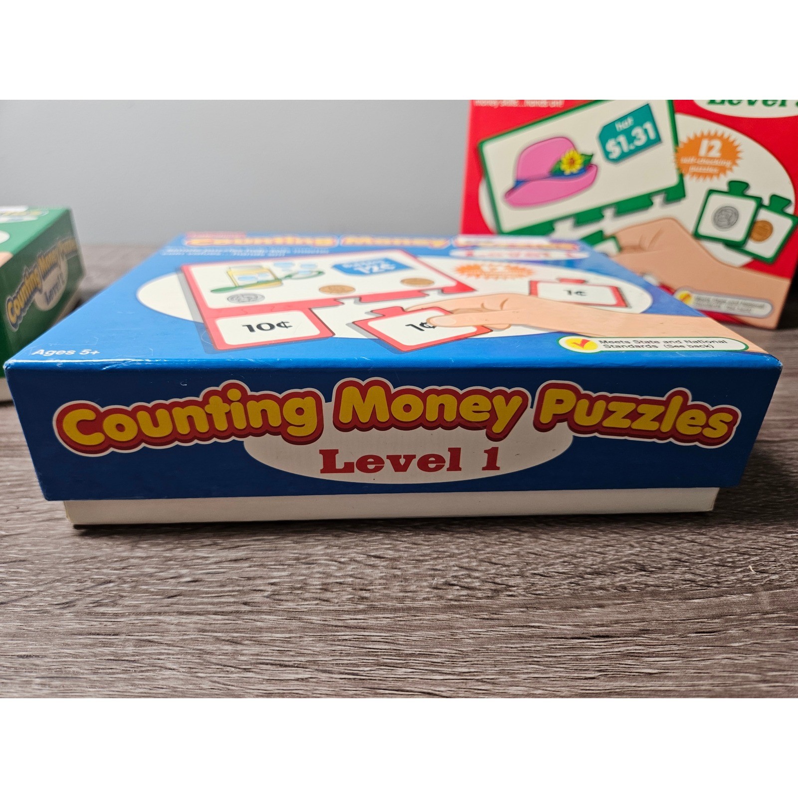 Lakeshore Counting Money Puzzles Levels 1 2 3 Set DD321 DD322 DD323 Educational