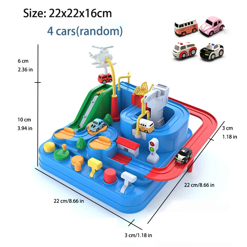 Racing Rail Car Model Educational Toys Children Track Adventure Game Brain Mecha