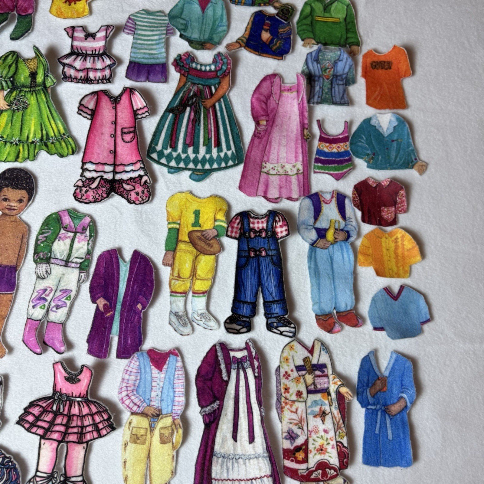 Vintage Felt Dress Up Felt Characters Flannel Graph Flannelgraph Dolls 80s